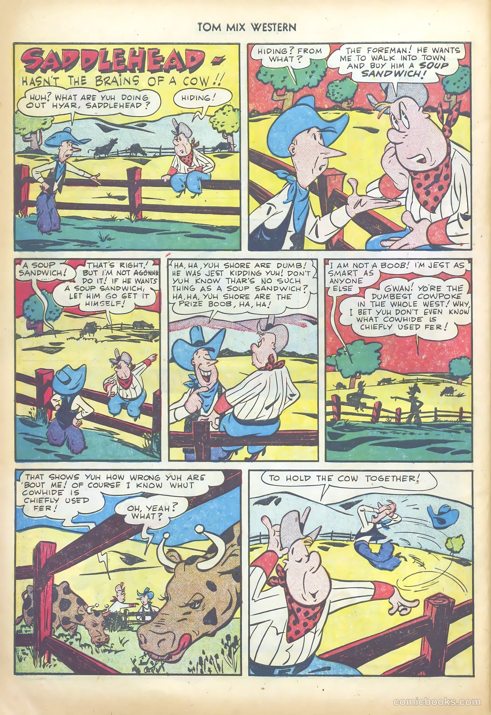 Tom Mix Western #32 (1950) — page 34 of 52