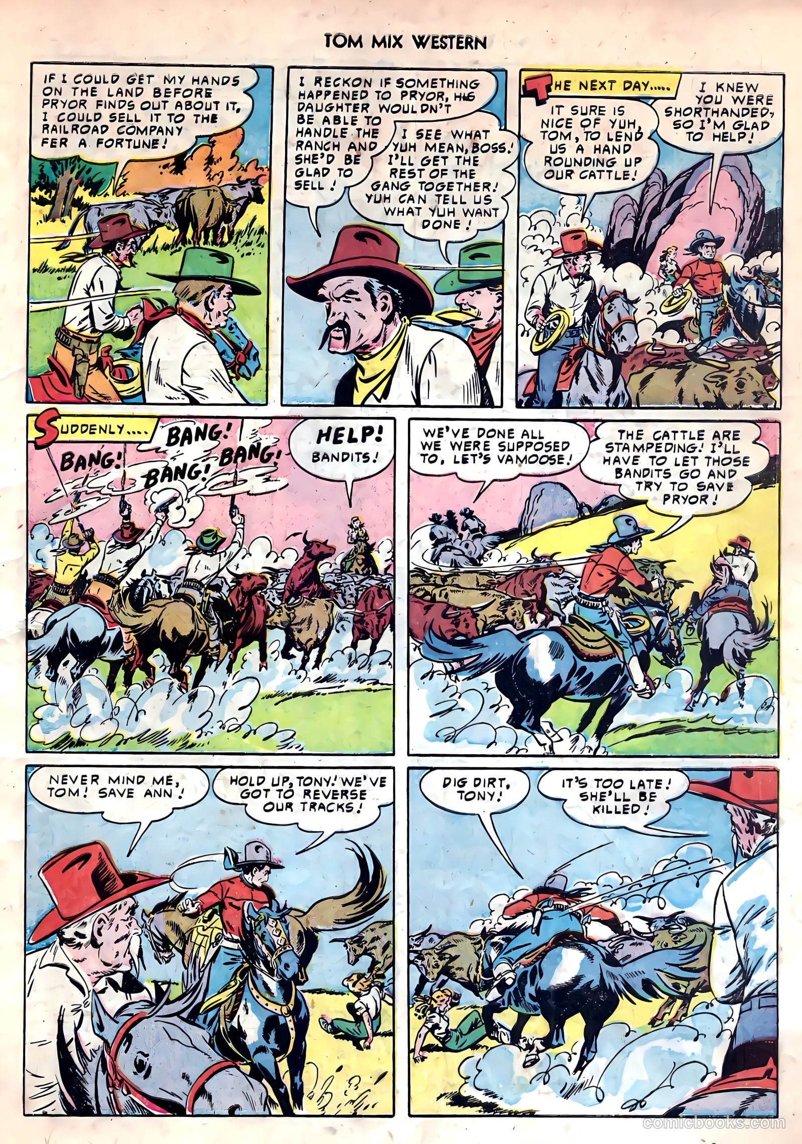 Tom Mix Western #33 (1950) — page 20 of 54