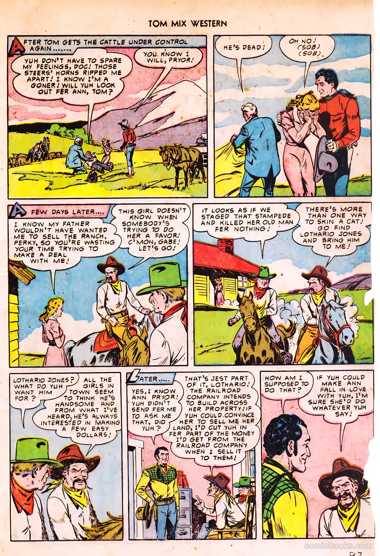 Tom Mix Western #33 (1950) — page 22 of 54