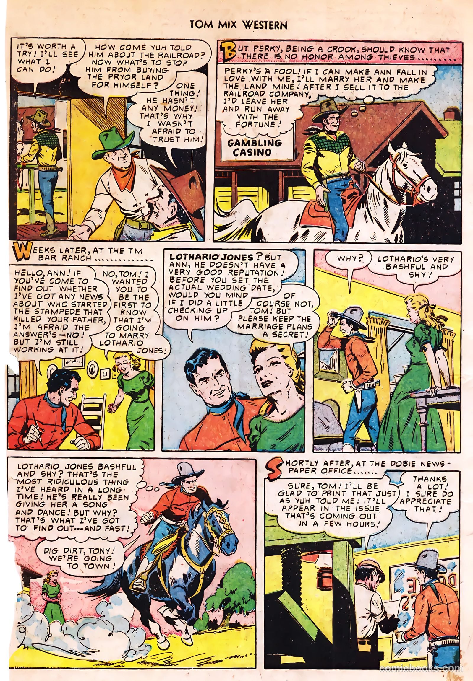 Tom Mix Western #33 (1950) — page 23 of 54