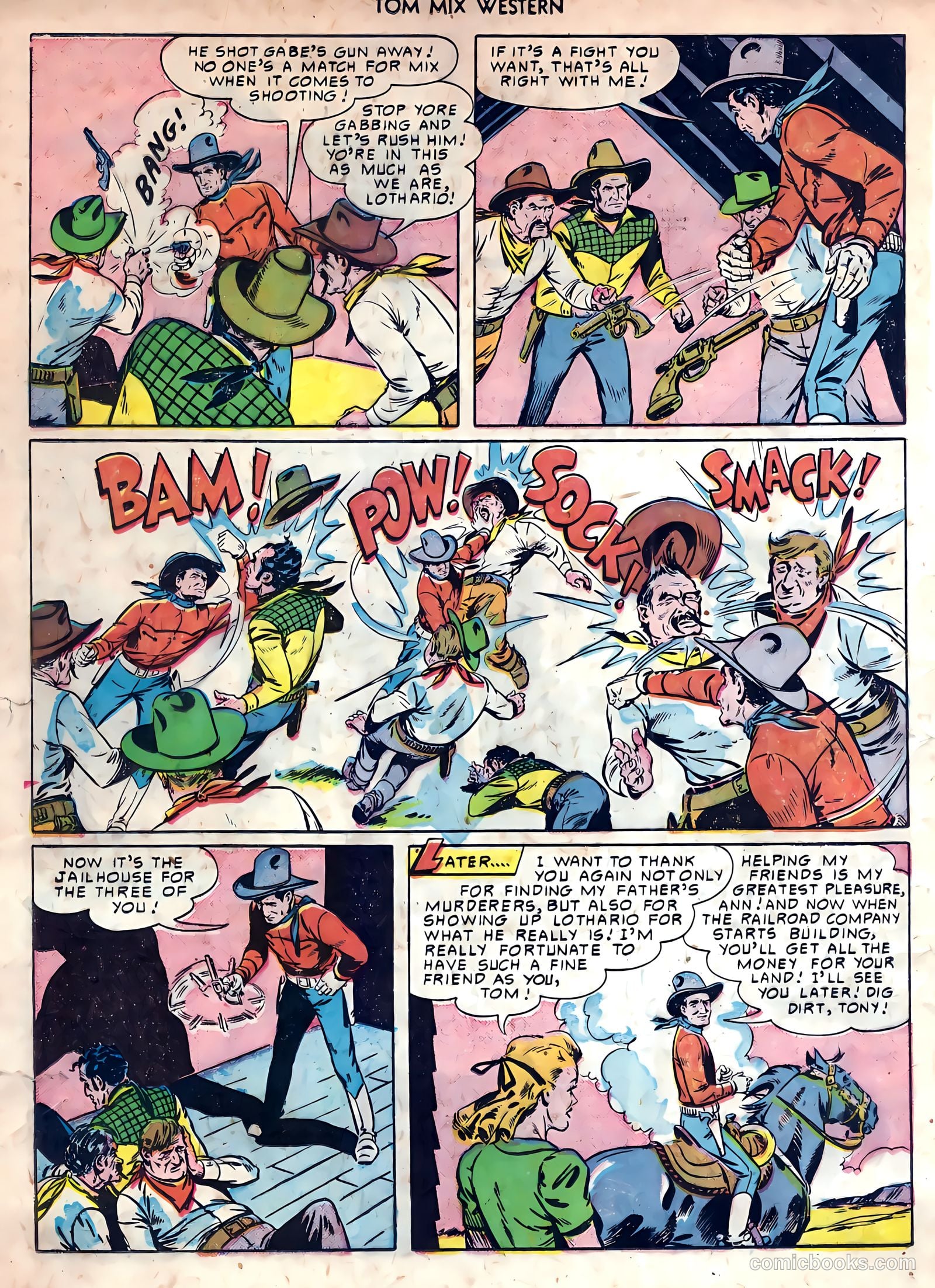 Tom Mix Western #33 (1950) — page 25 of 54