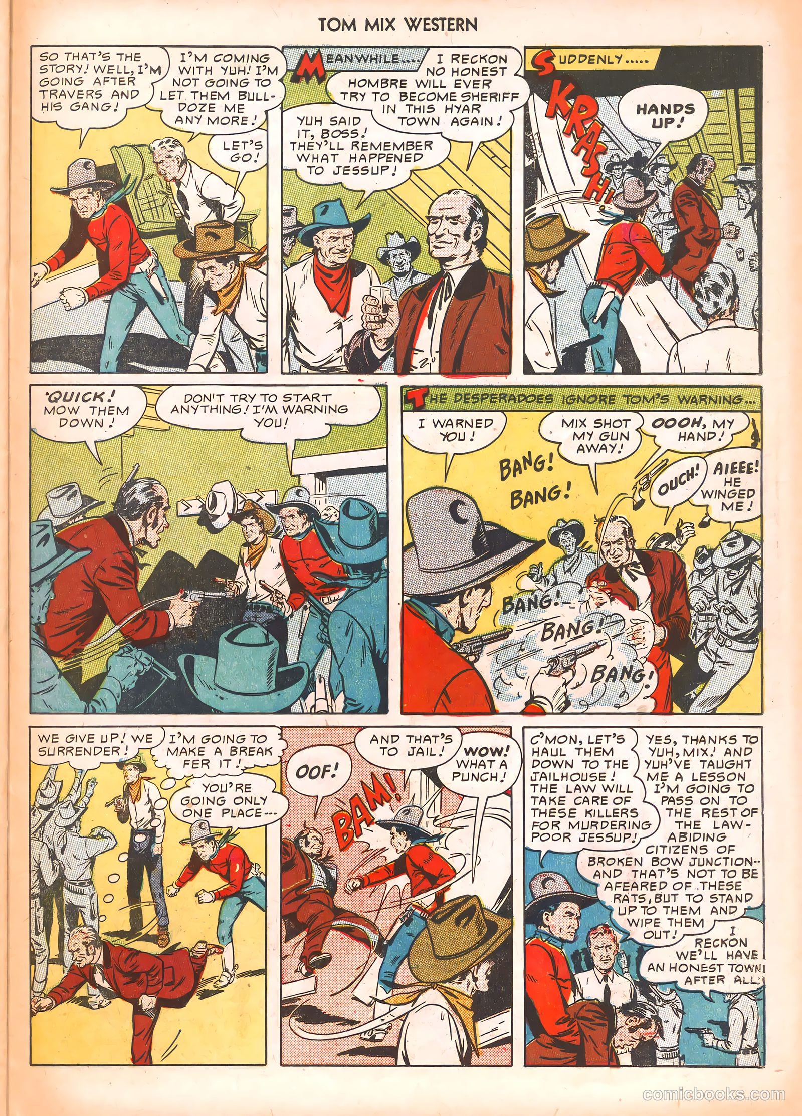 Tom Mix Western #34 (1950) — page 23 of 36