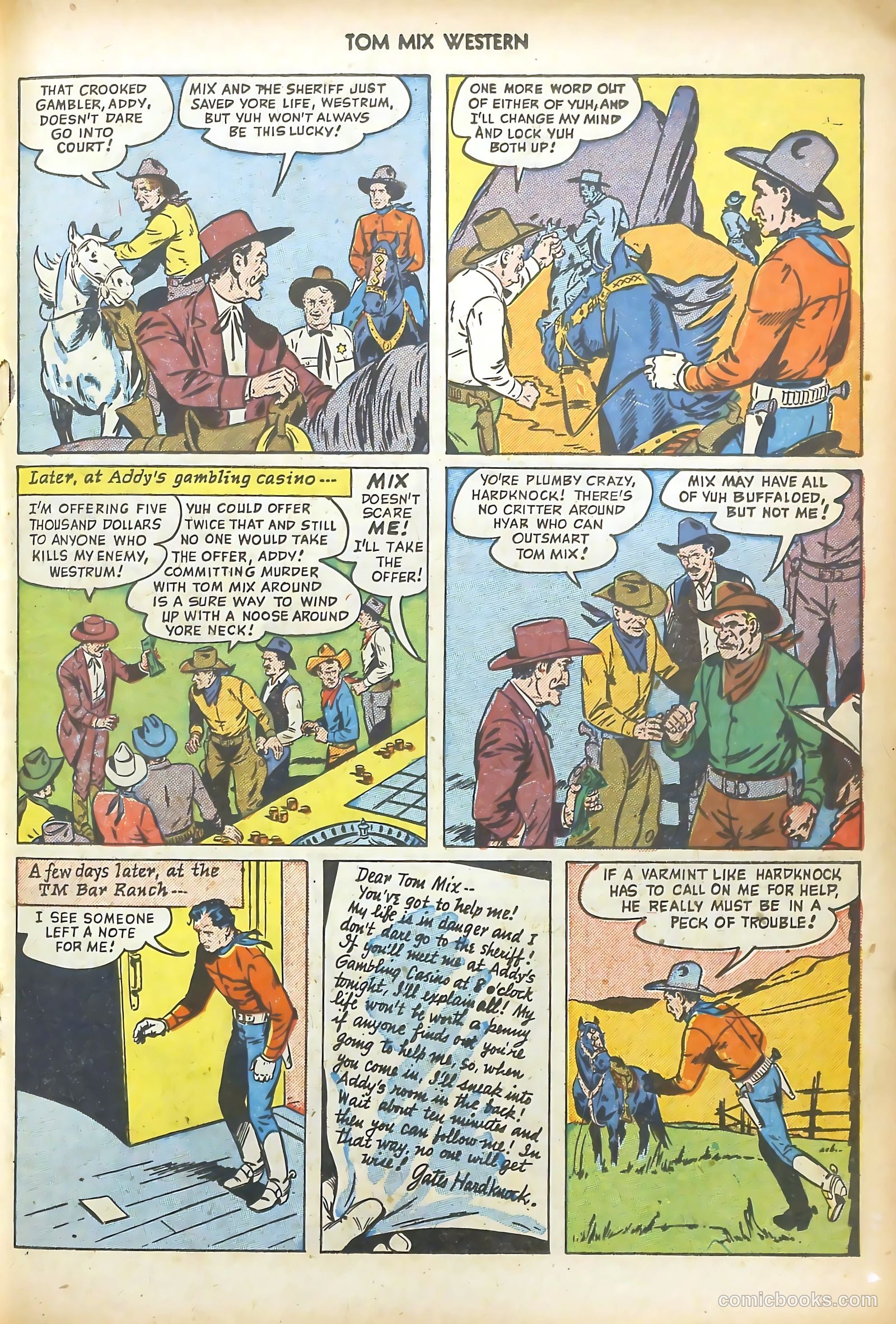 Tom Mix Western #35 (1950) — page 27 of 52