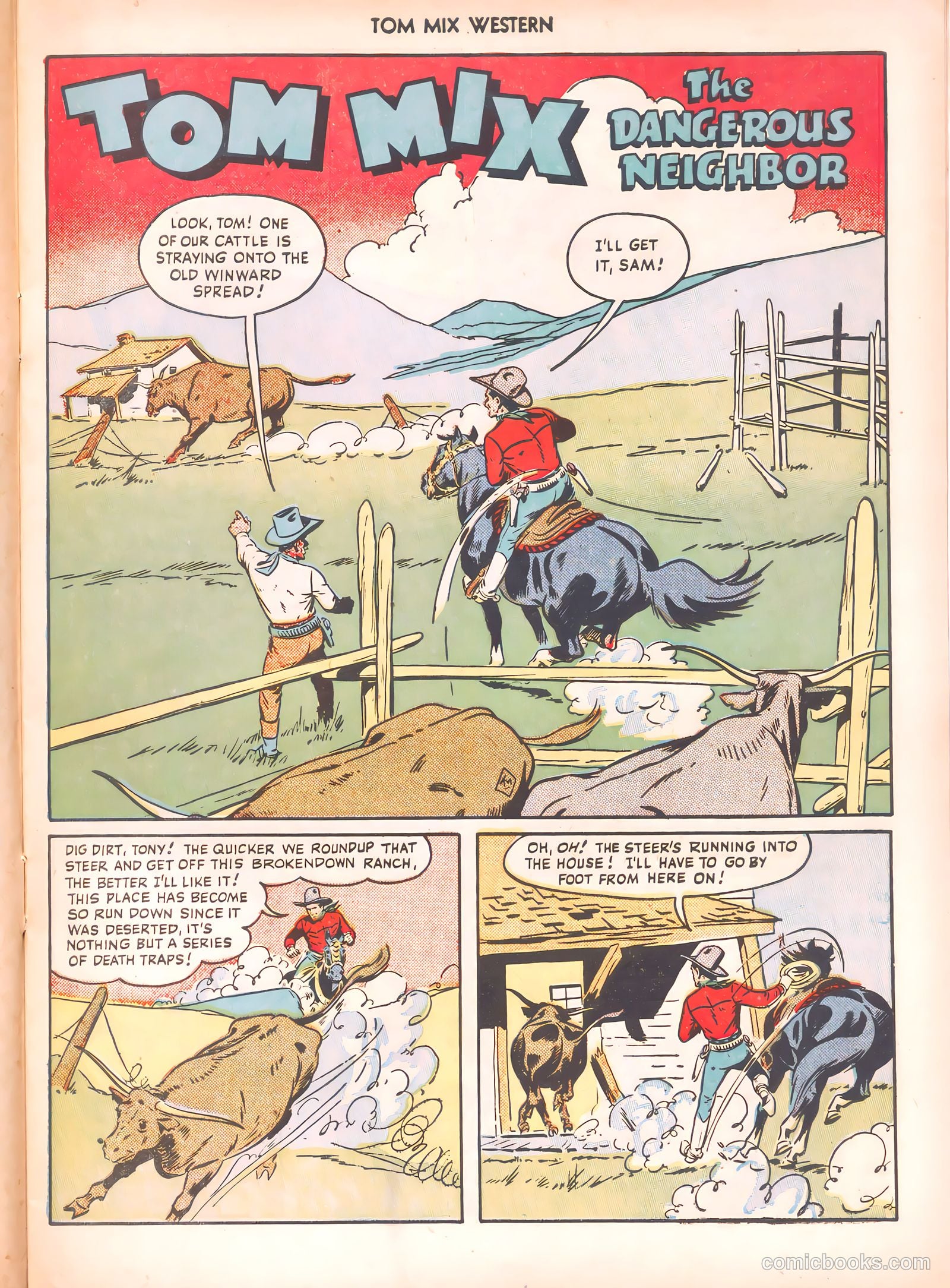 Tom Mix Western #36 (1950) — page 19 of 52
