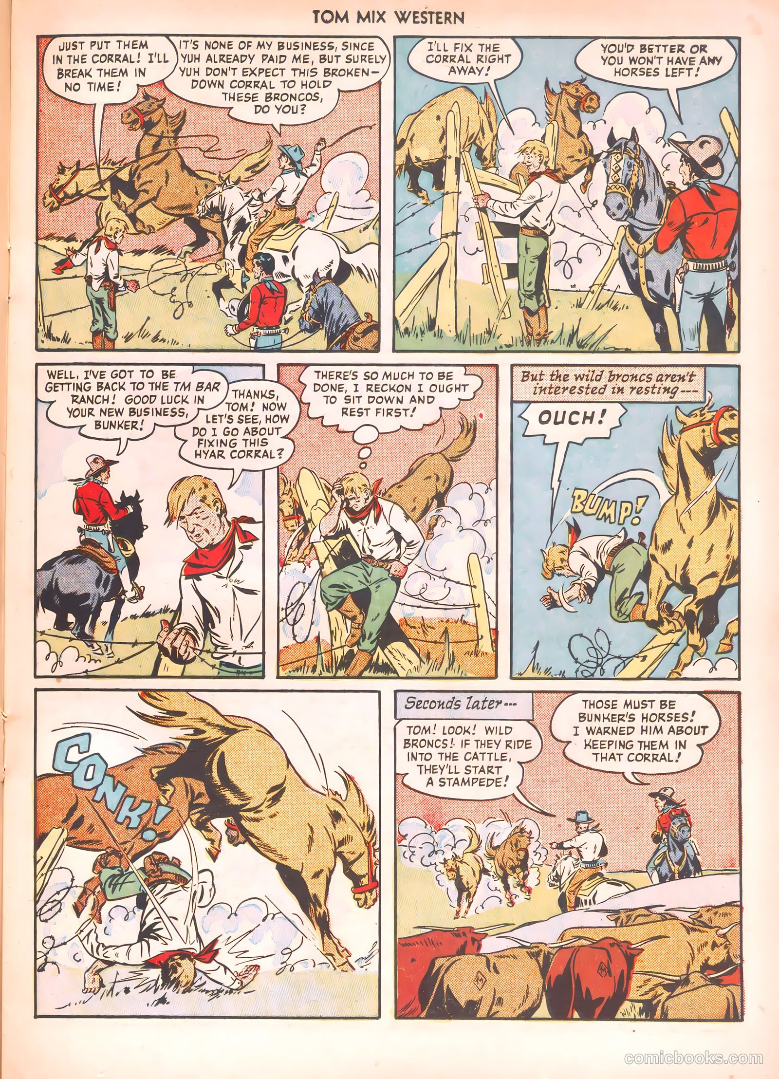 Tom Mix Western #36 (1950) — page 23 of 52