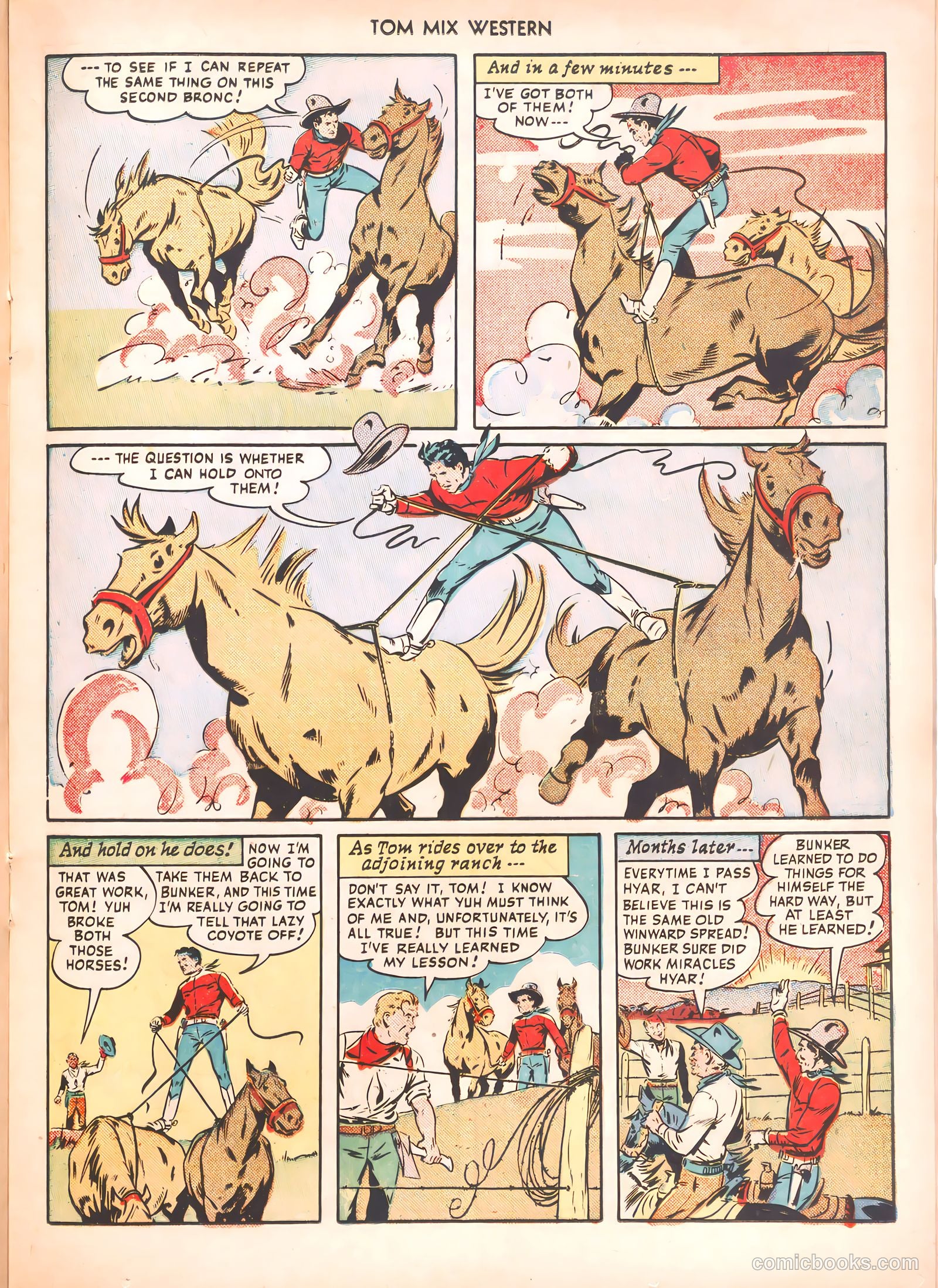 Tom Mix Western #36 (1950) — page 25 of 52