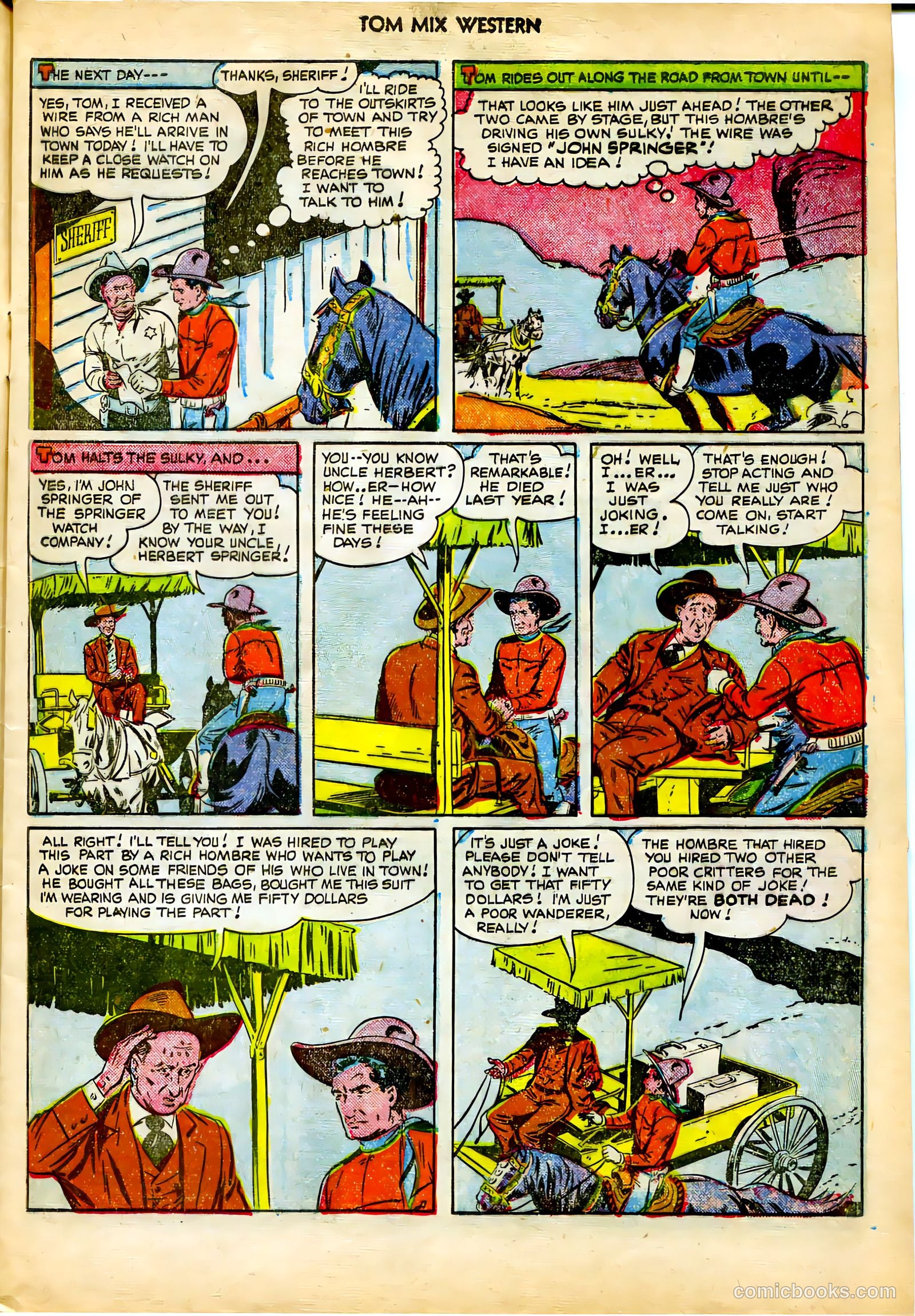 Tom Mix Western #37 (1951) — page 9 of 52