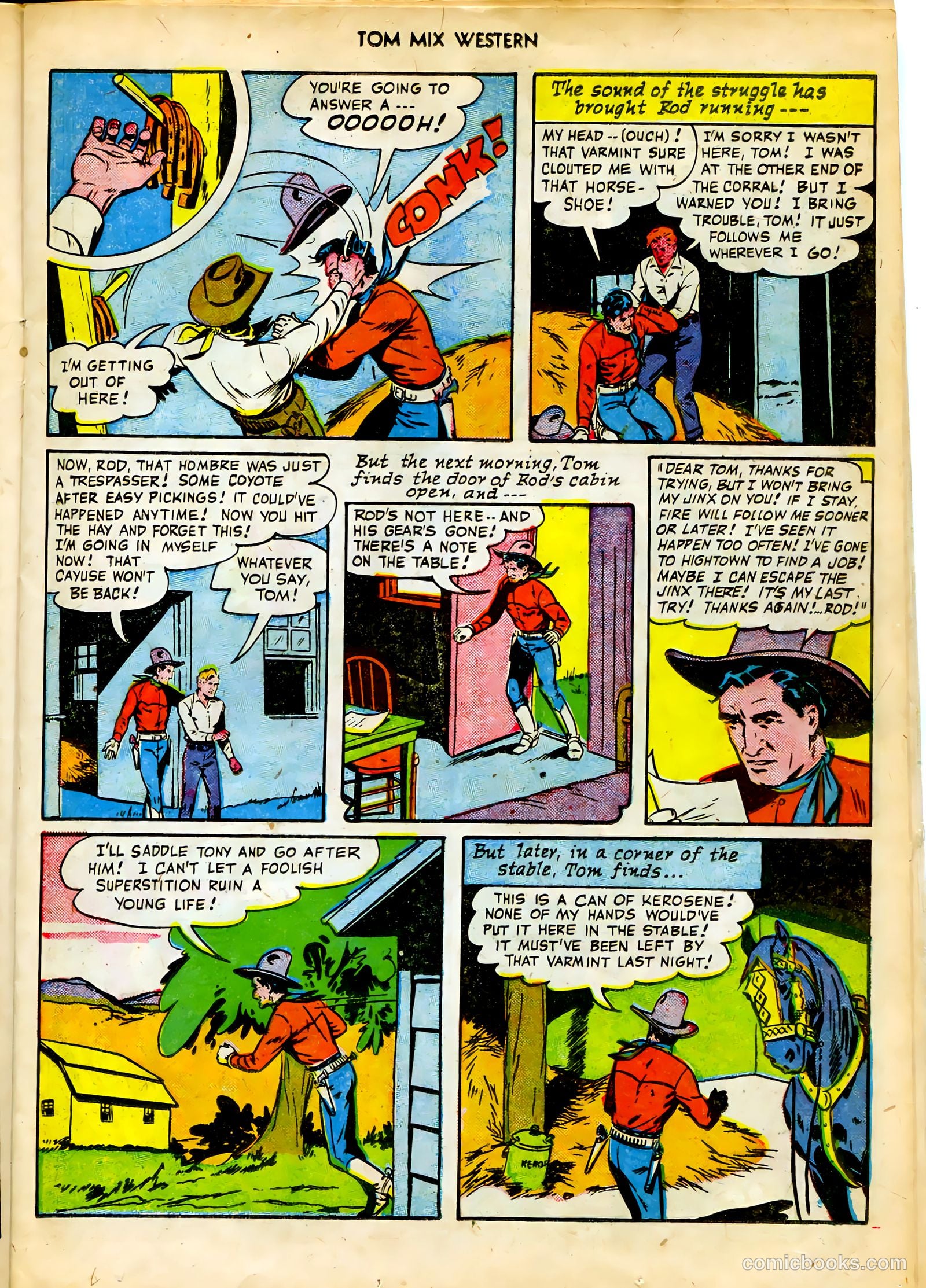 Tom Mix Western #37 (1951) — page 23 of 52