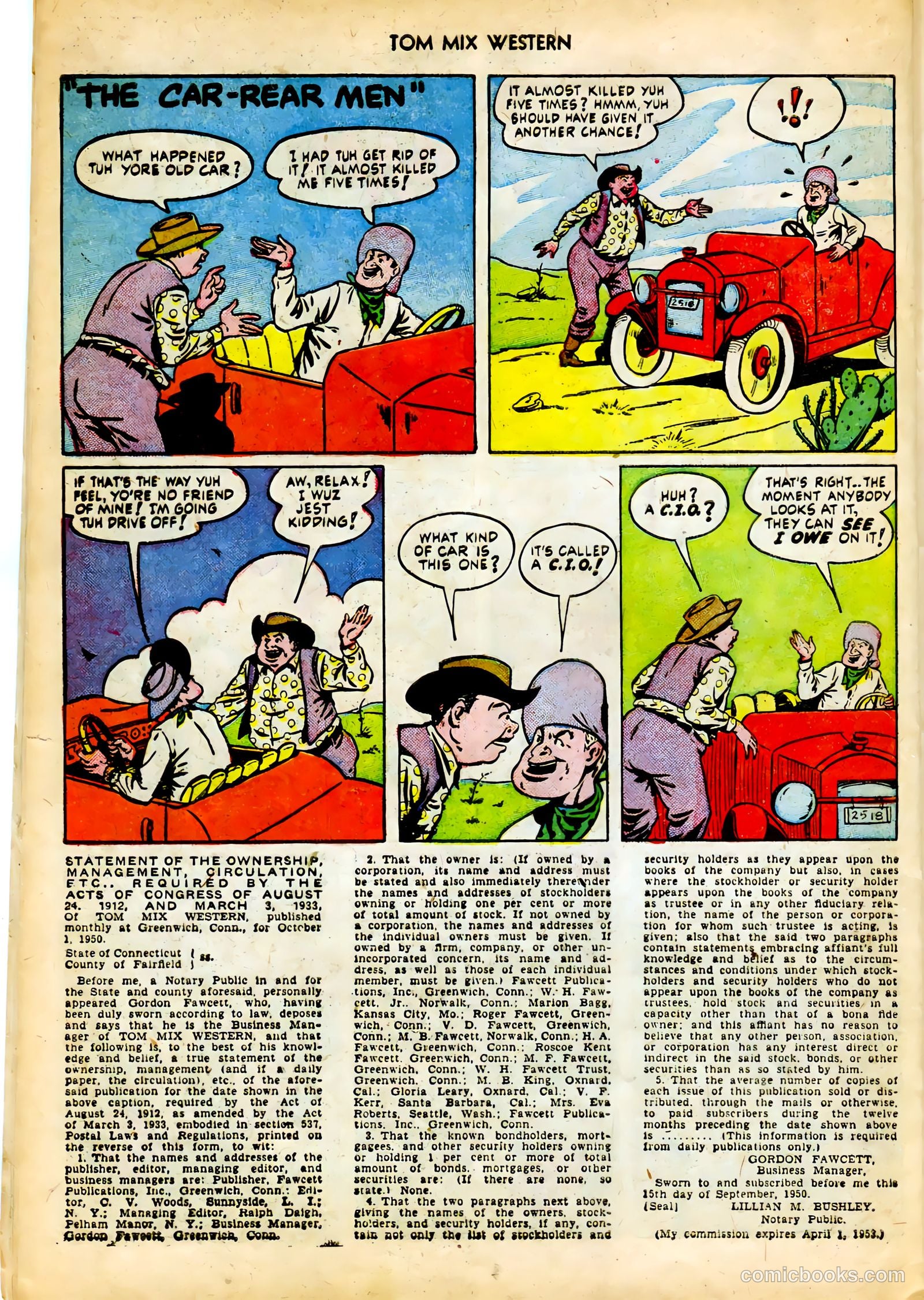Tom Mix Western #37 (1951) — page 34 of 52