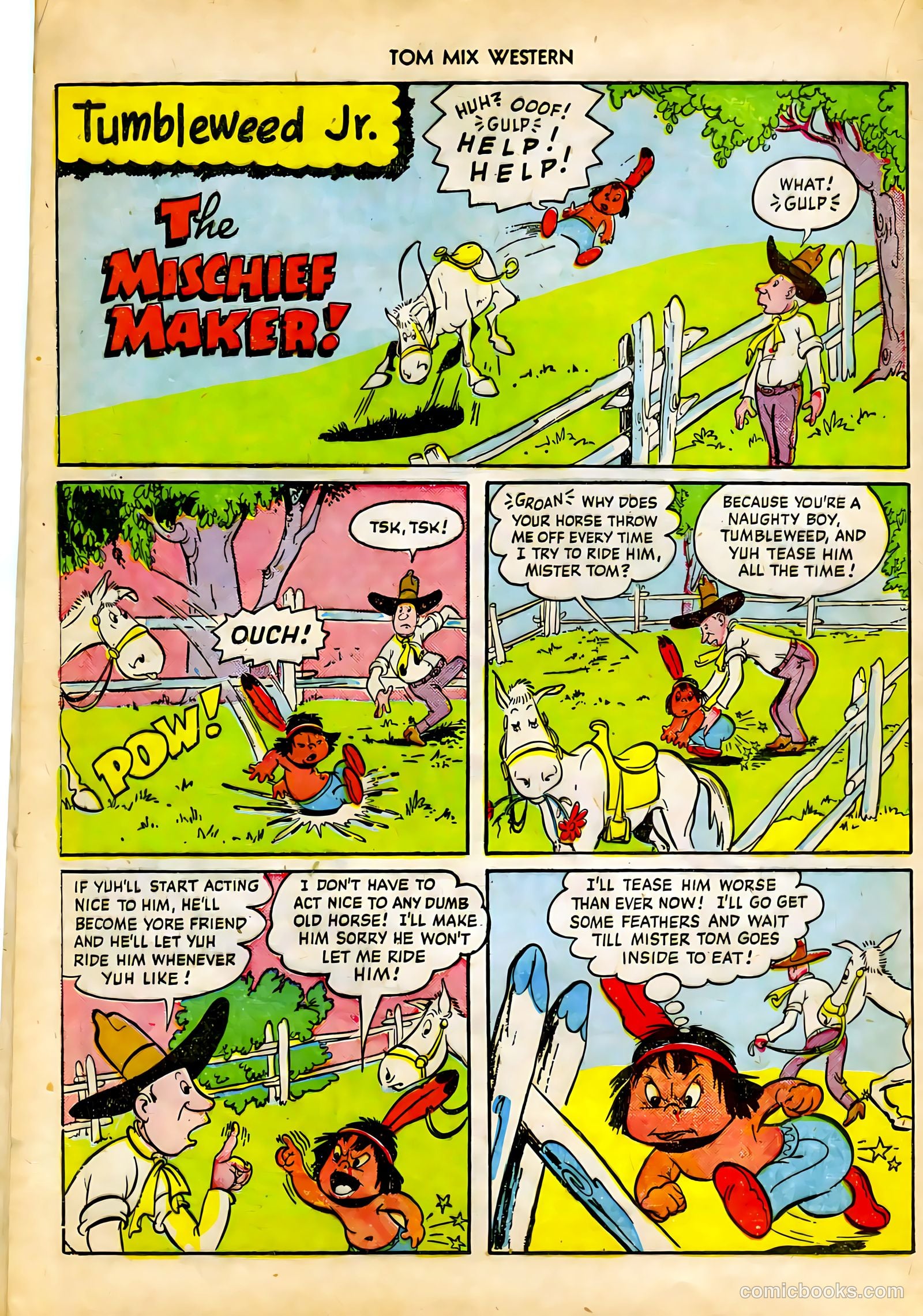 Tom Mix Western #37 (1951) — page 36 of 52