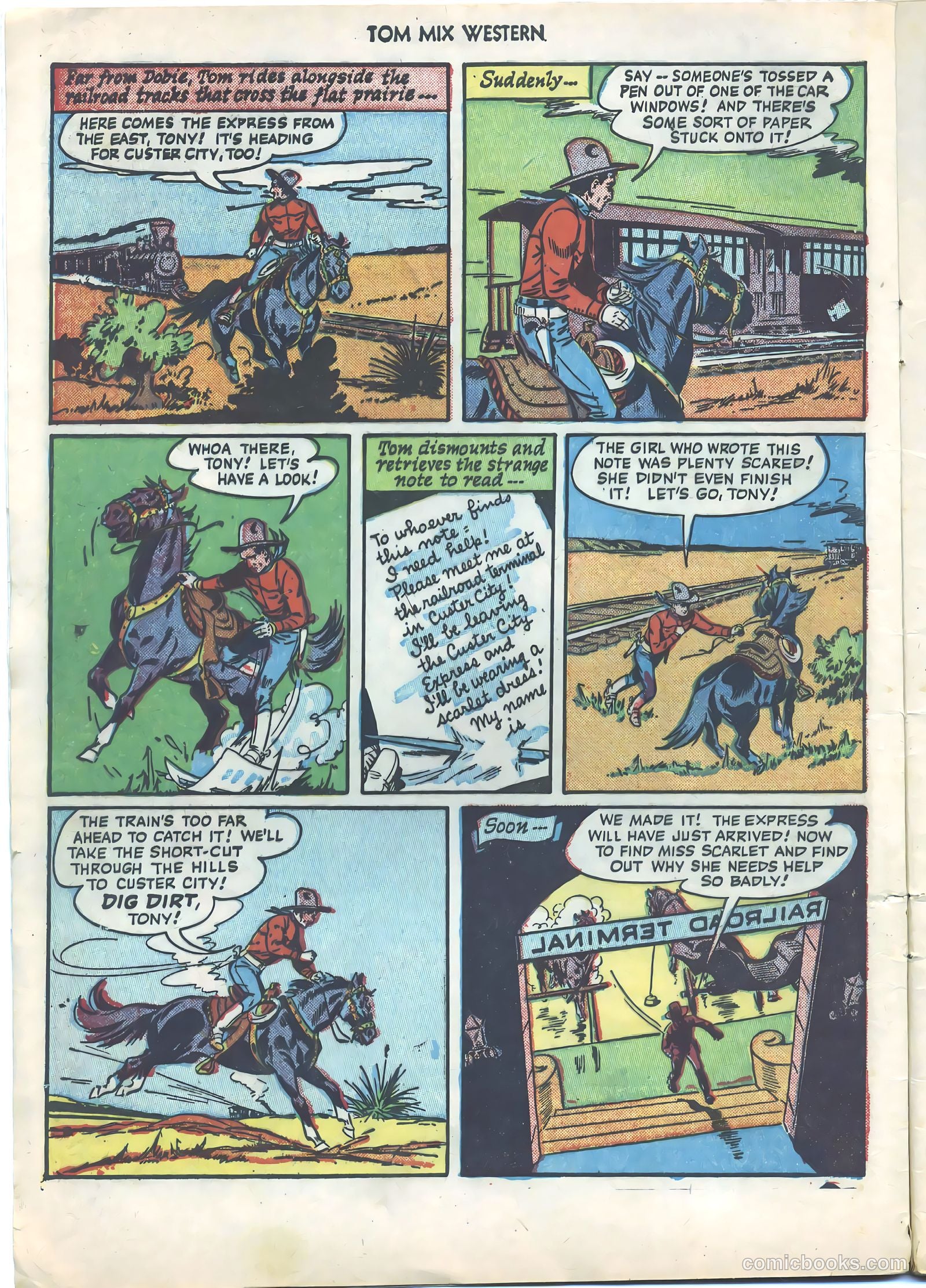 Tom Mix Western #38 (1951) — page 4 of 36