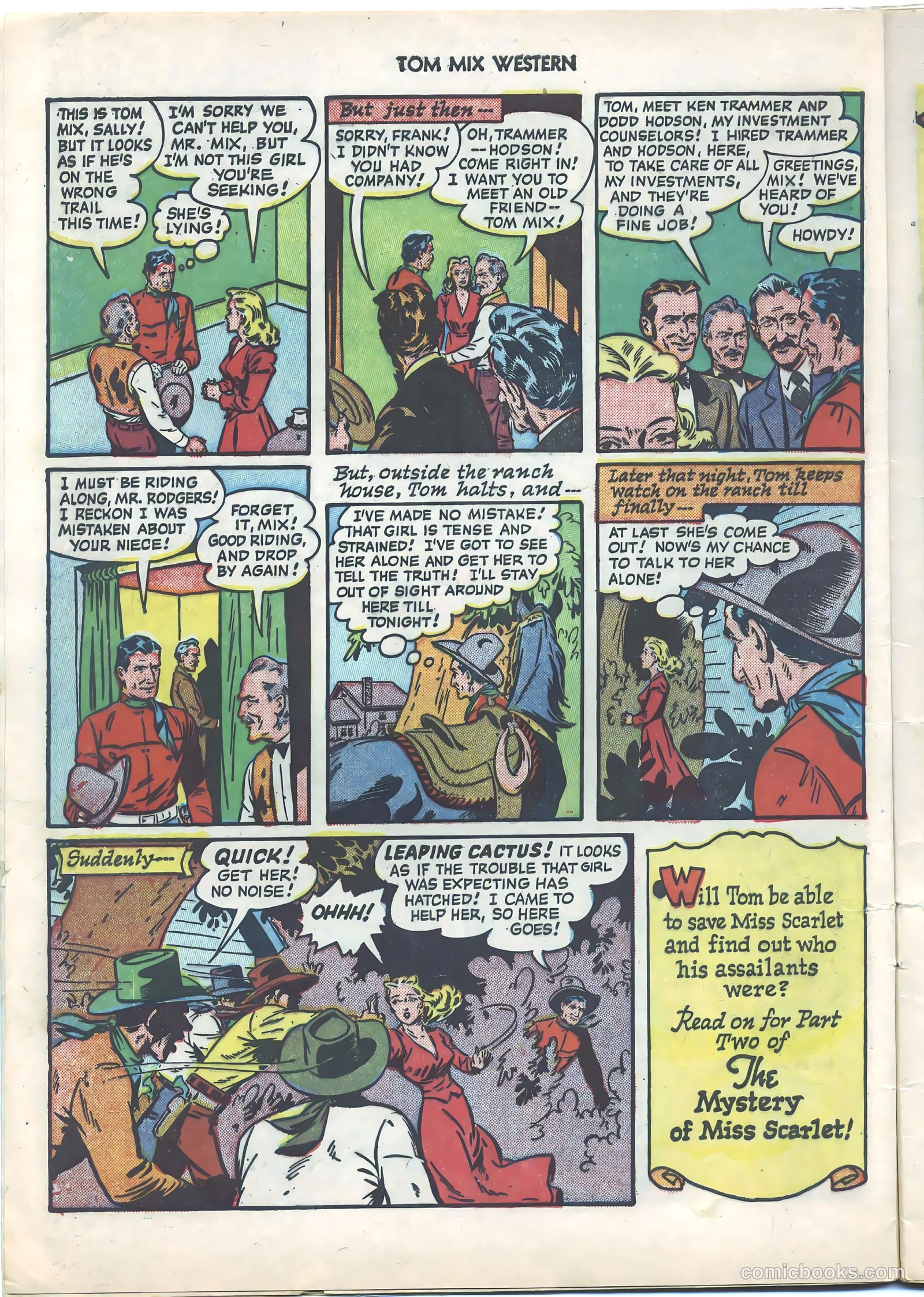 Tom Mix Western #38 (1951) — page 8 of 36