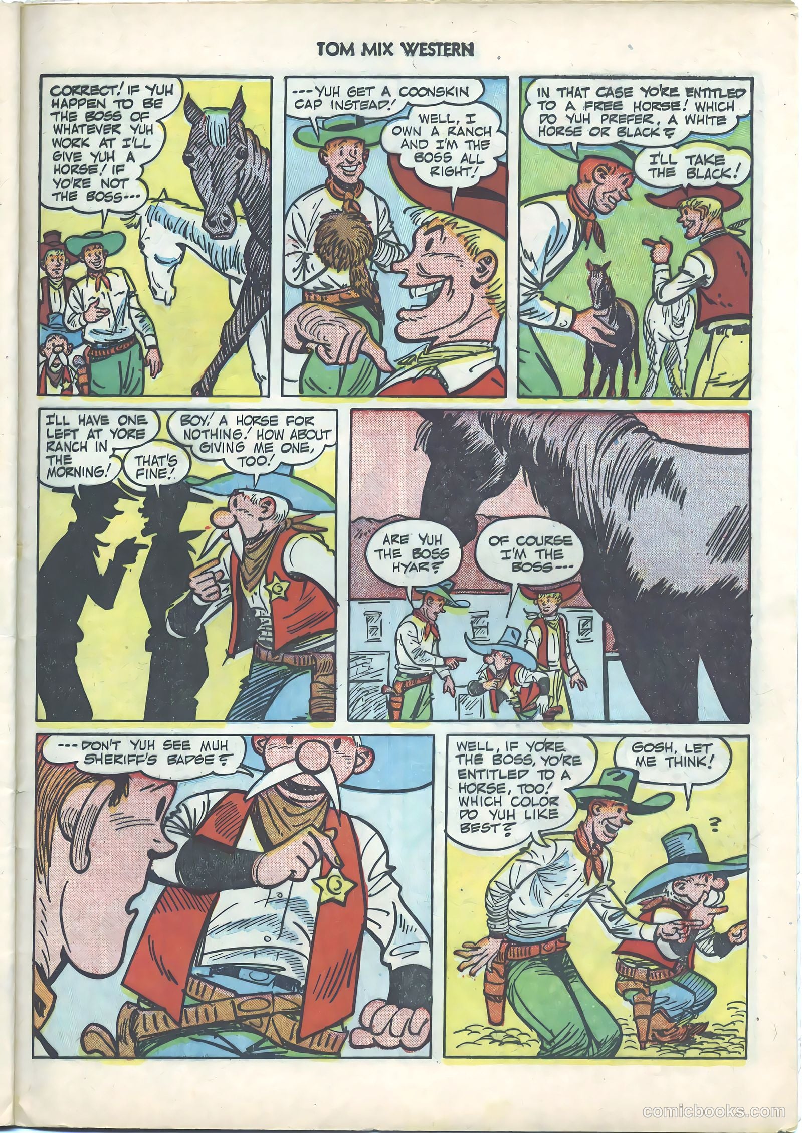 Tom Mix Western #38 (1951) — page 25 of 36