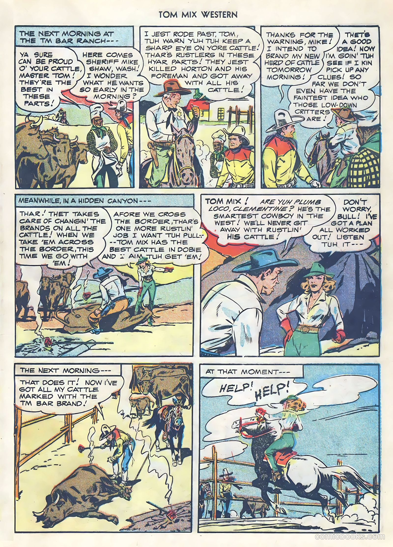 Tom Mix Western #4 (1948) — page 33 of 52