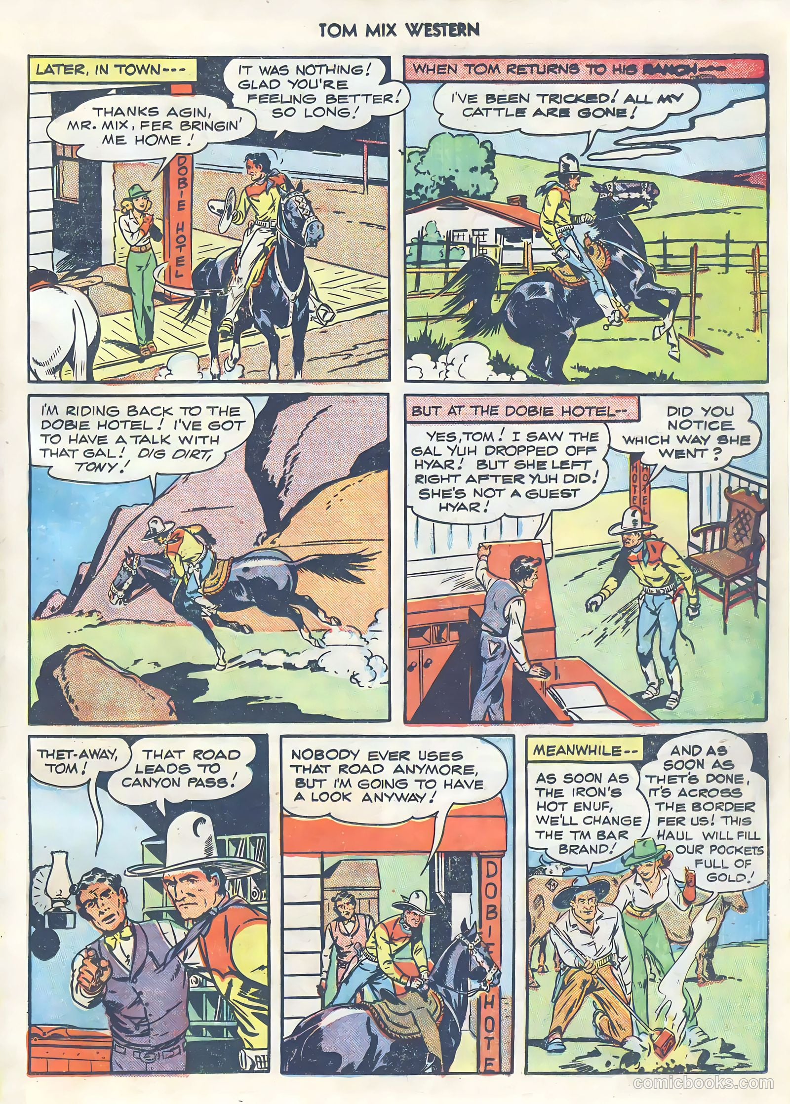 Tom Mix Western #4 (1948) — page 35 of 52