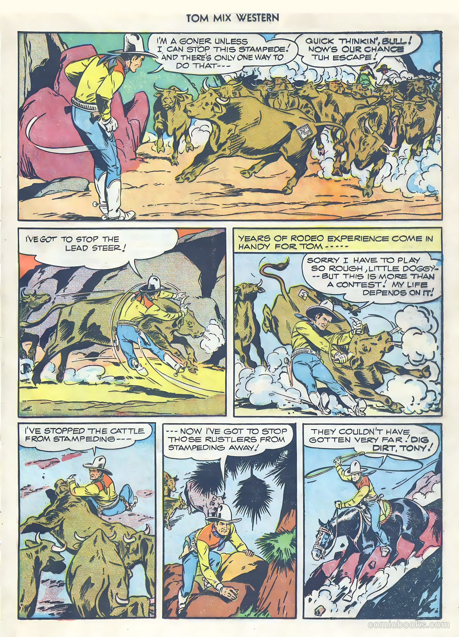 Tom Mix Western #4 (1948) — page 37 of 52
