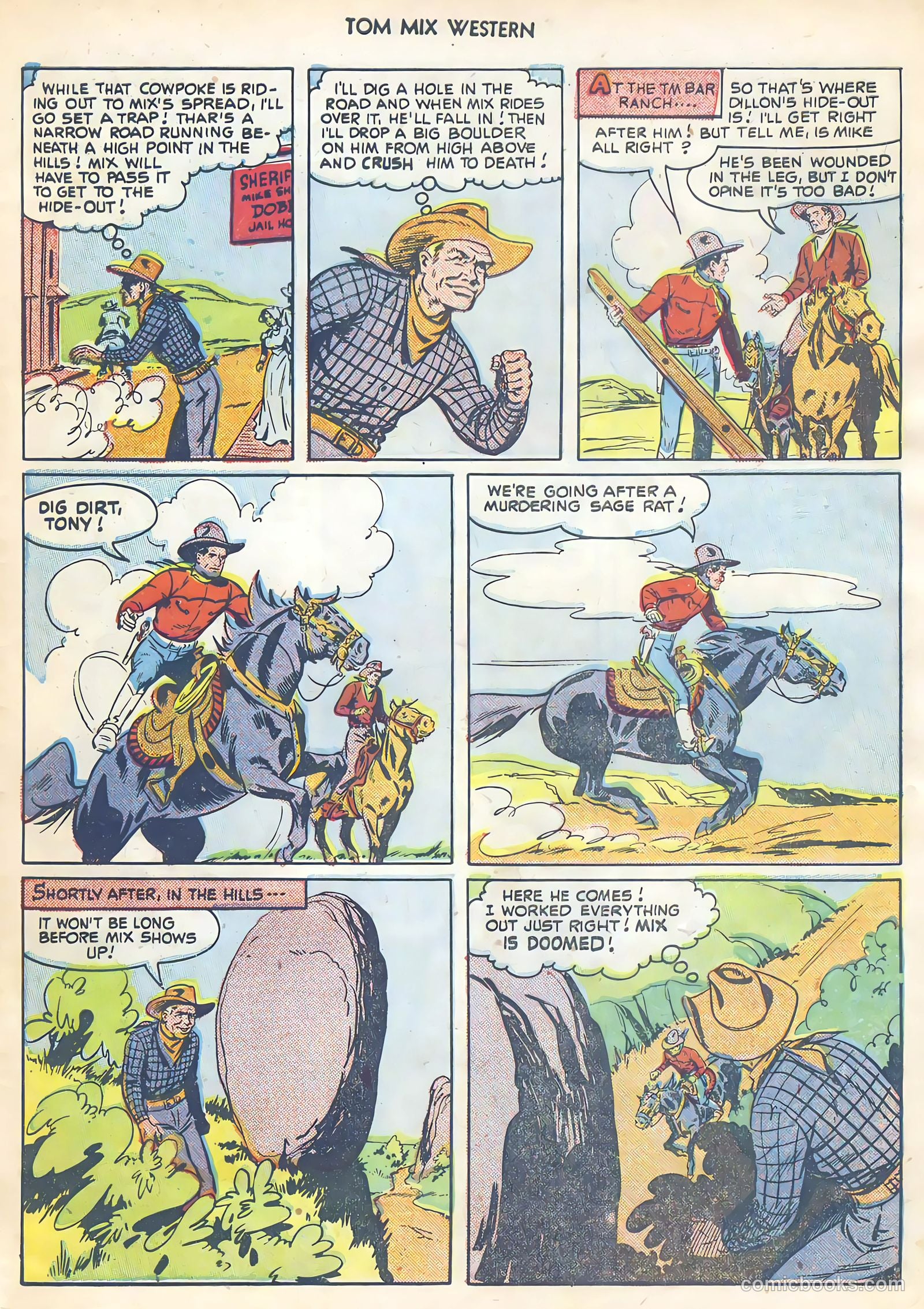 Tom Mix Western #41 (1951) — page 7 of 36
