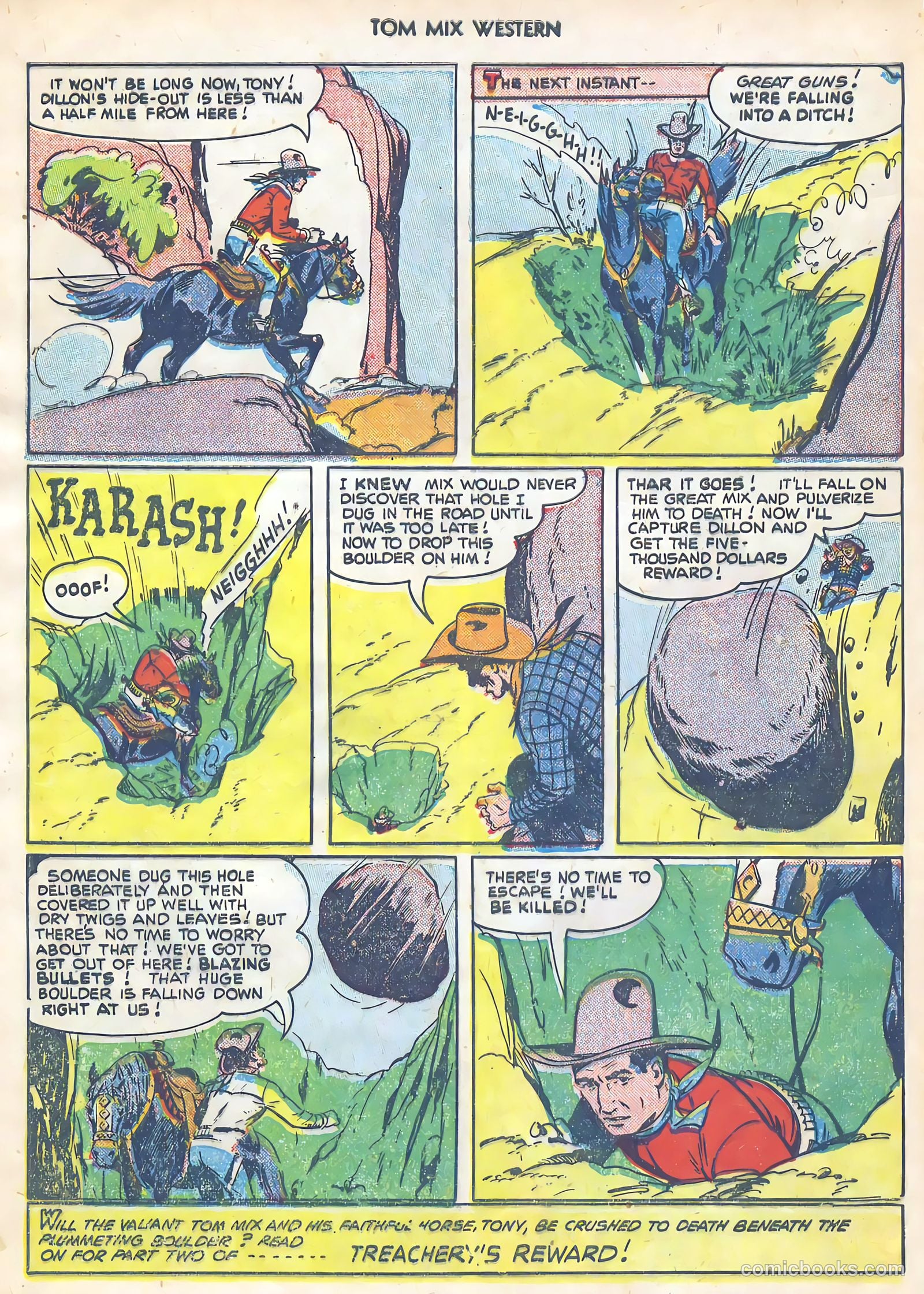 Tom Mix Western #41 (1951) — page 8 of 36