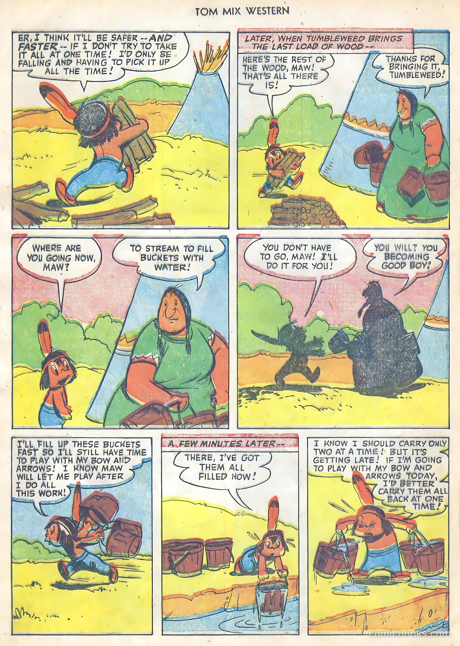 Tom Mix Western #41 (1951) — page 12 of 36
