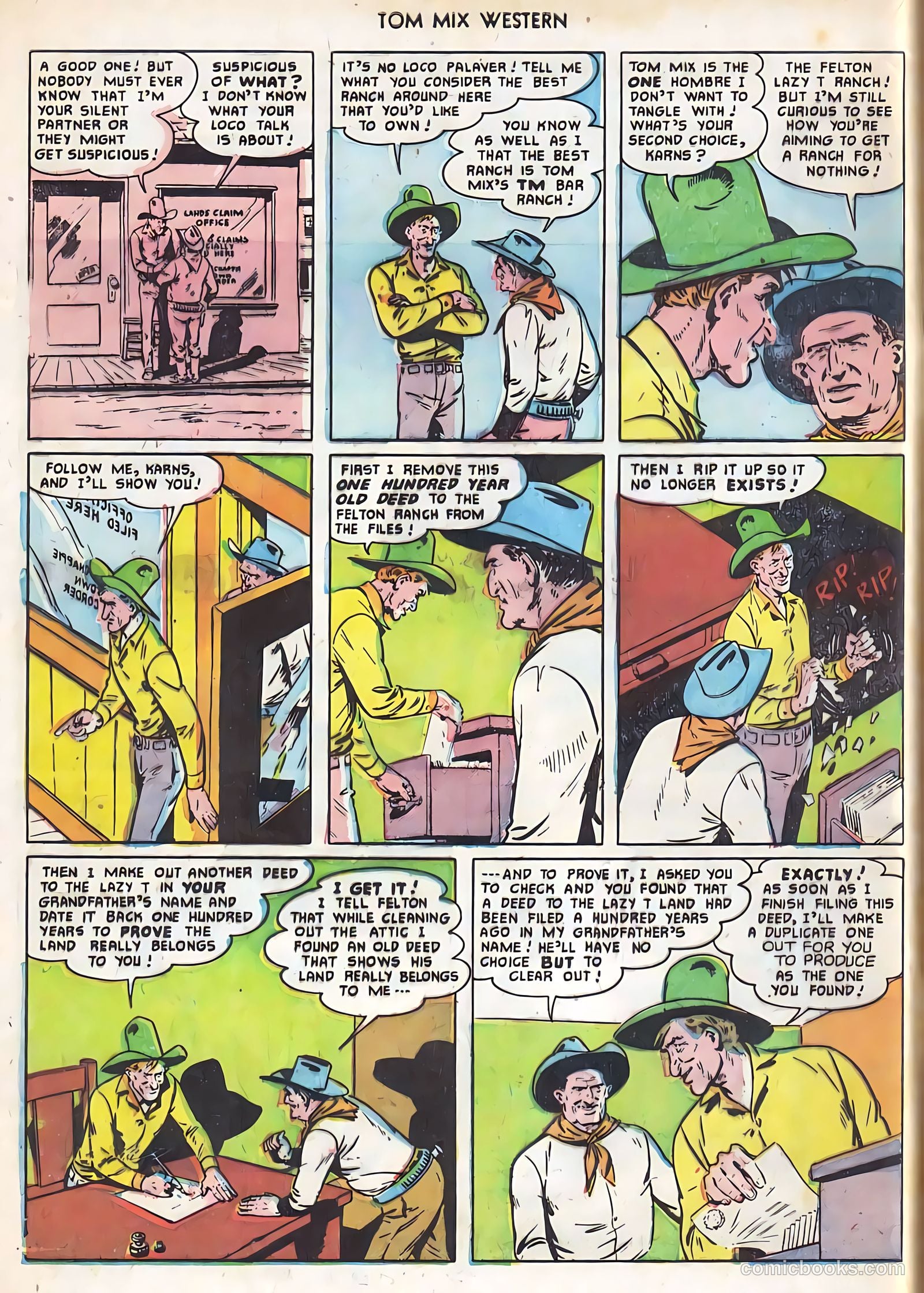 Tom Mix Western #43 (1951) — page 3 of 34