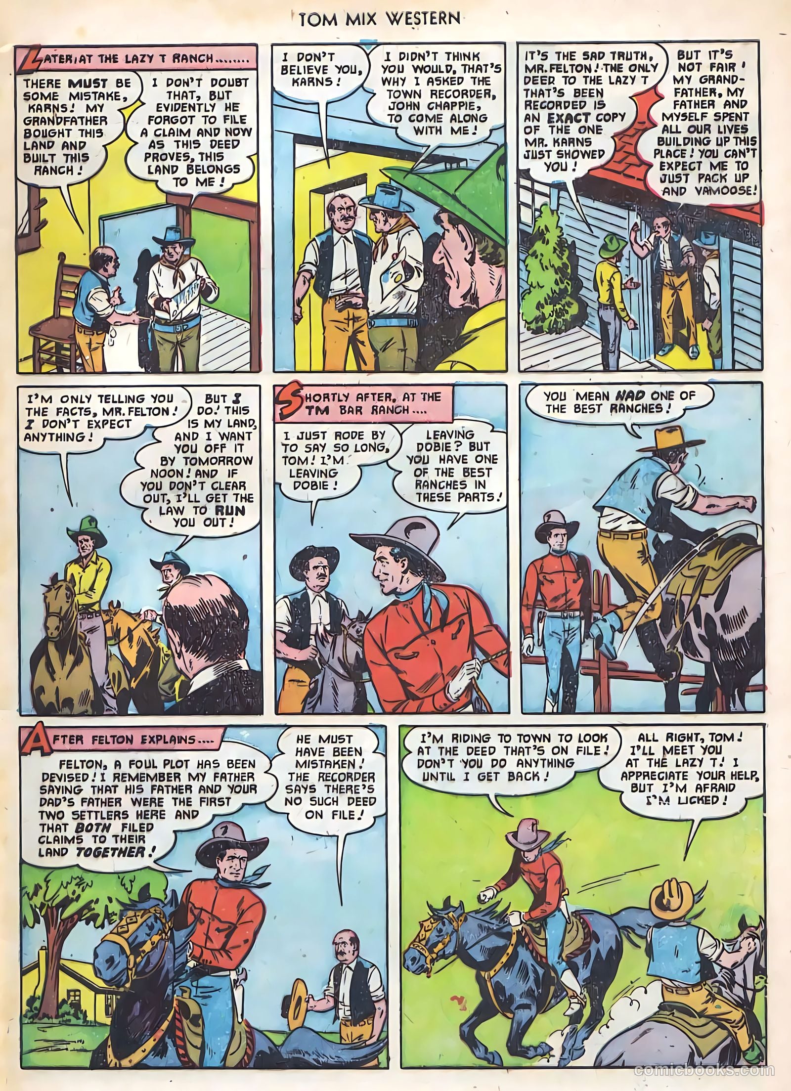 Tom Mix Western #43 (1951) — page 4 of 34
