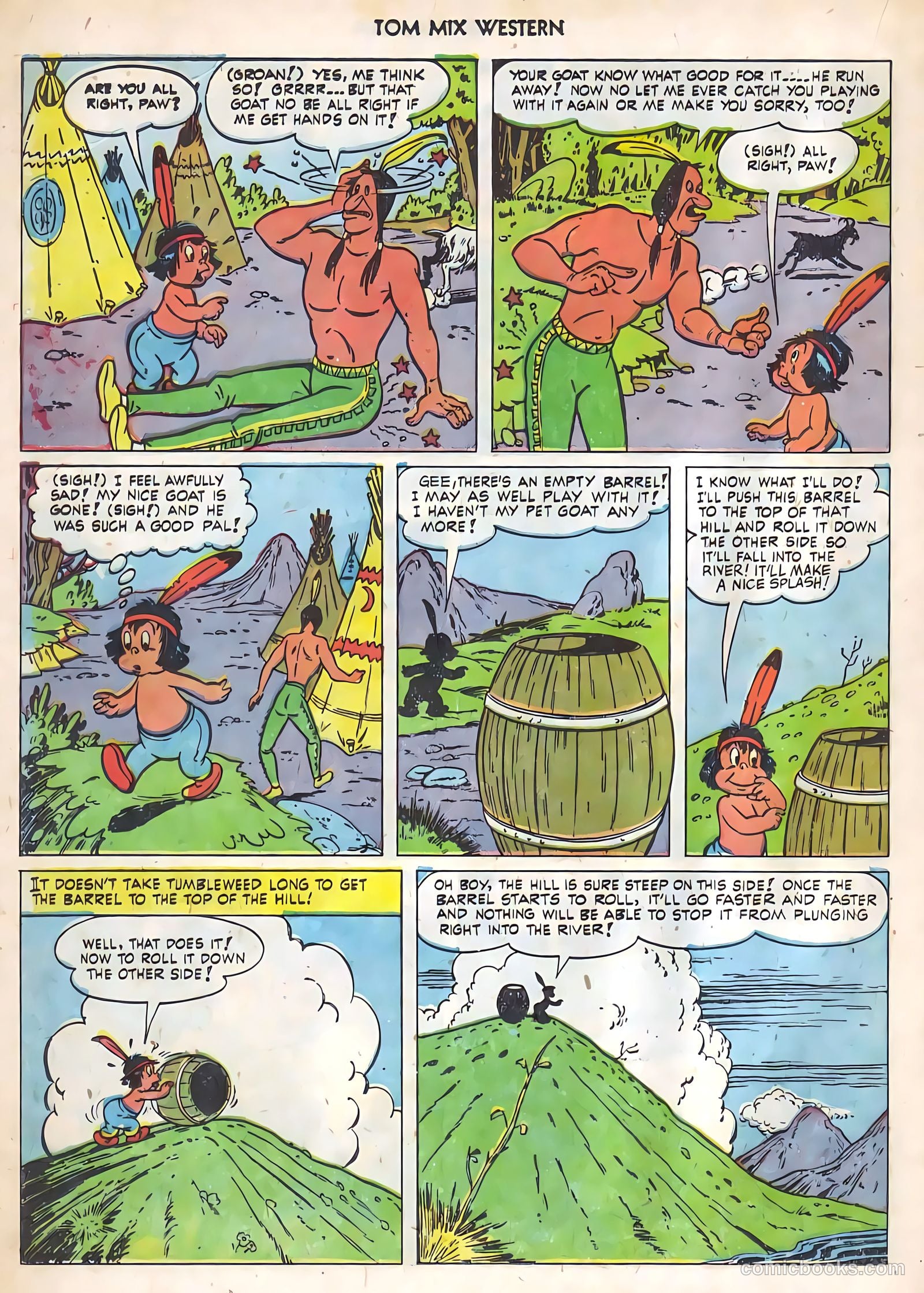 Tom Mix Western #43 (1951) — page 21 of 34