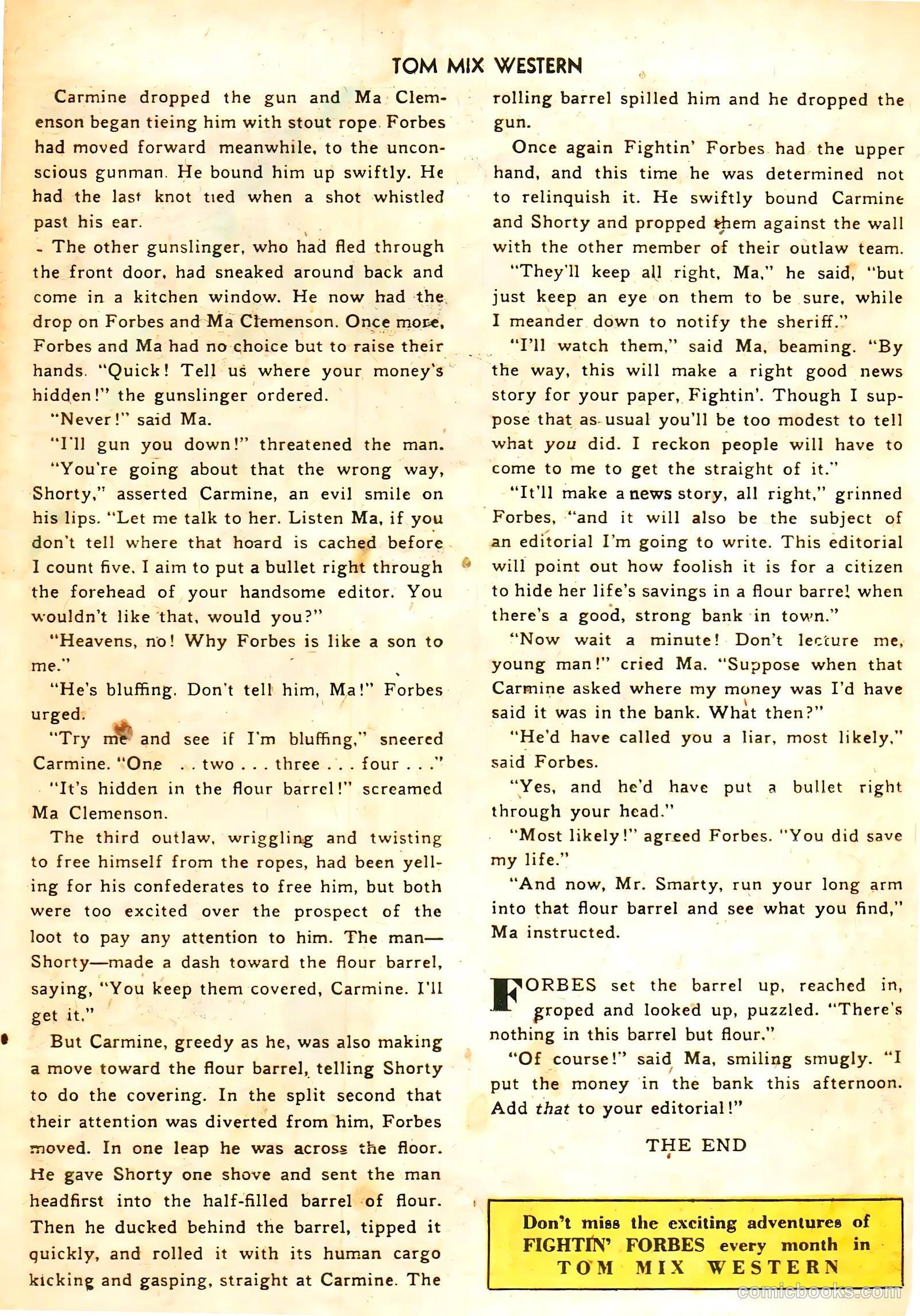 Tom Mix Western #44 (1951) — page 25 of 33