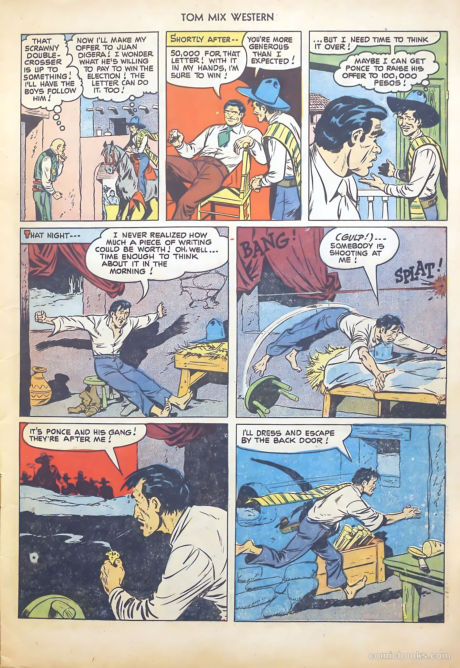 Tom Mix Western #45 (1951) — page 7 of 36
