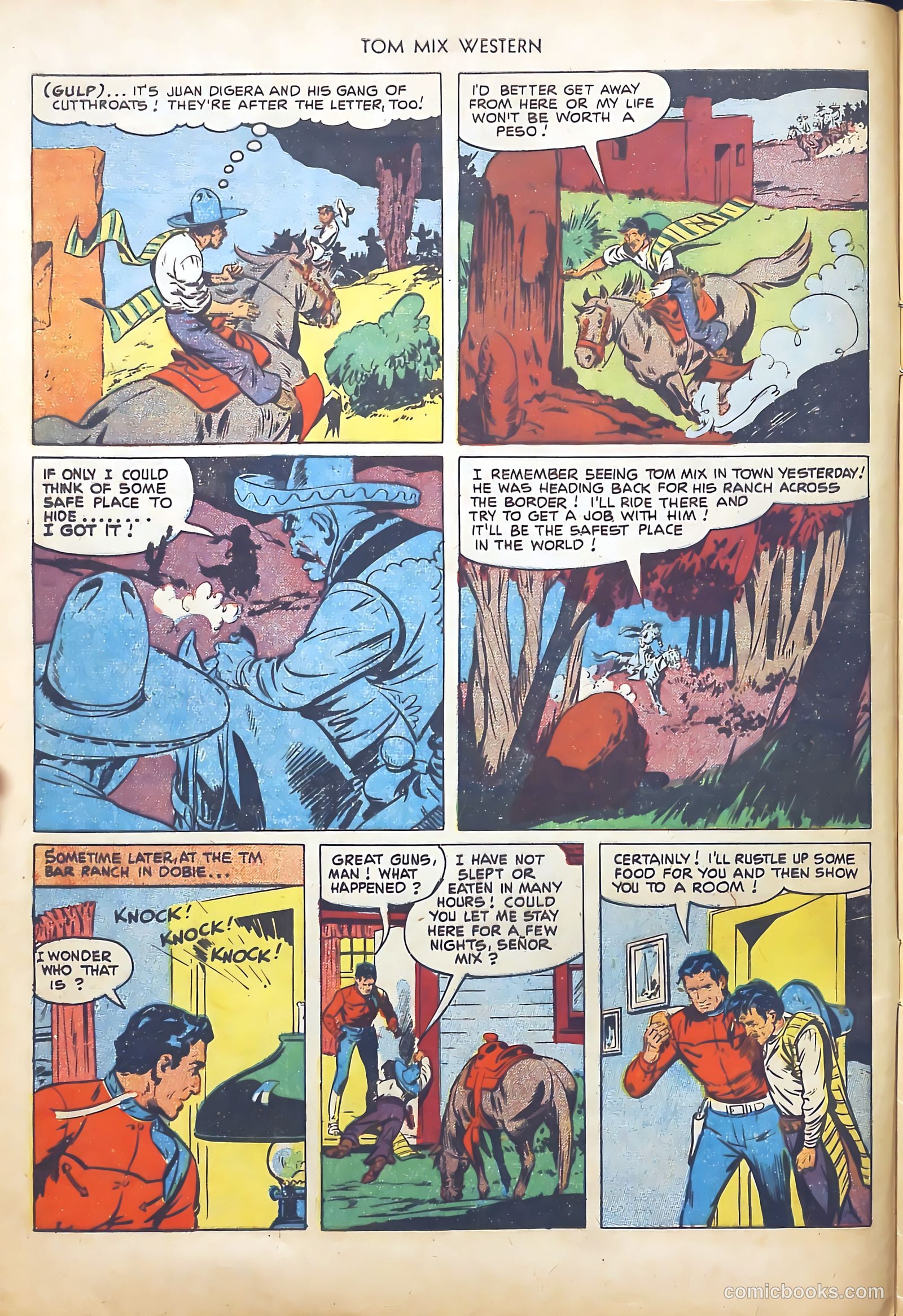 Tom Mix Western #45 (1951) — page 8 of 36