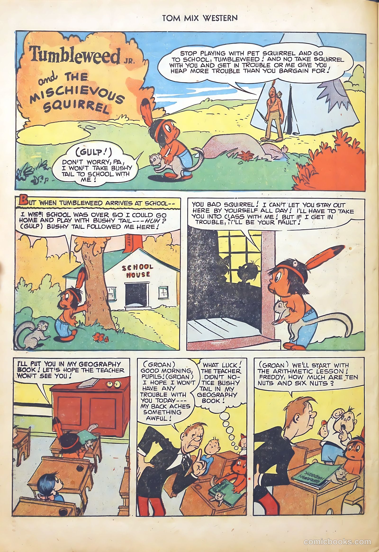 Tom Mix Western #45 (1951) — page 22 of 36