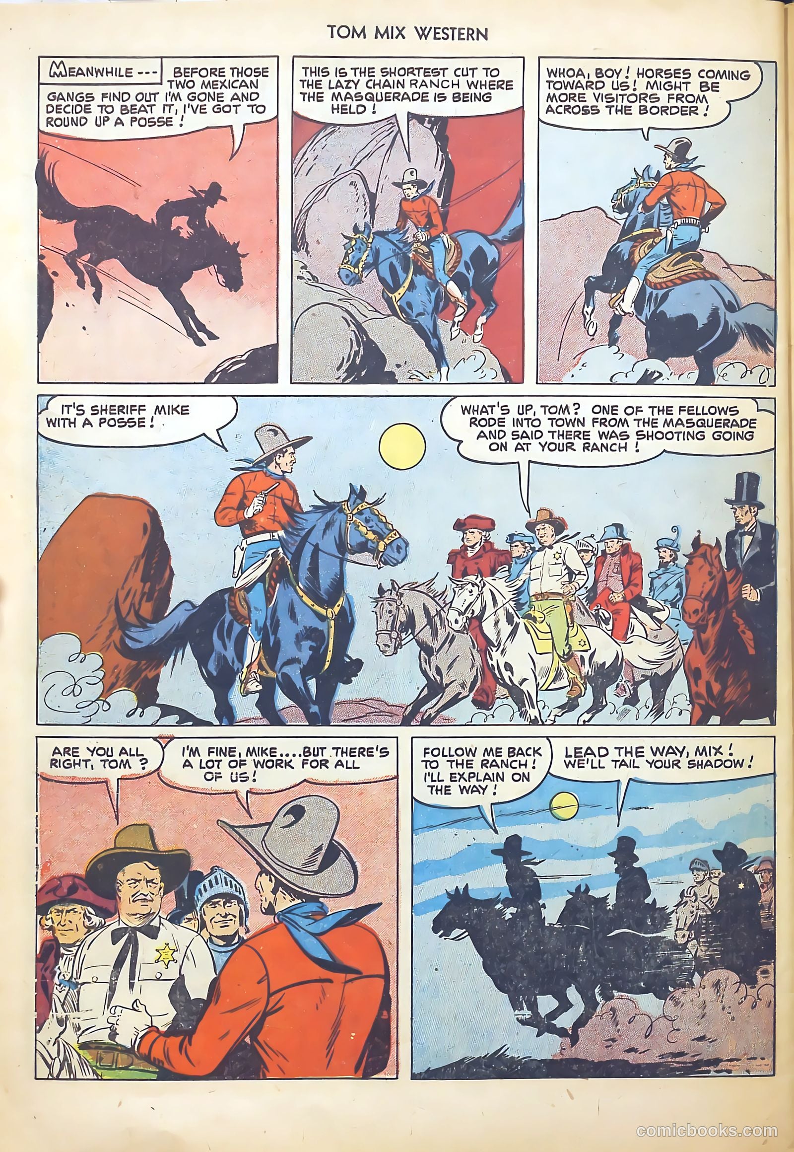 Tom Mix Western #45 (1951) — page 30 of 36