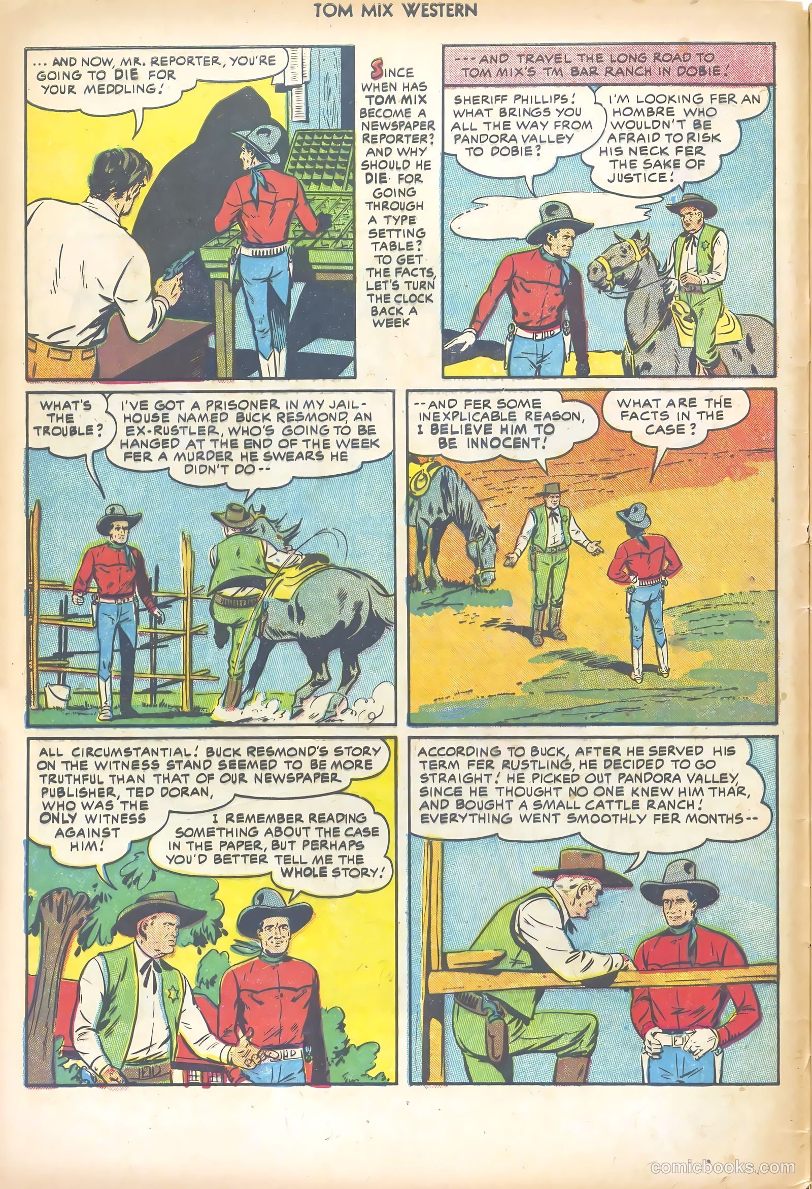 Tom Mix Western #46 (1951) — page 4 of 36