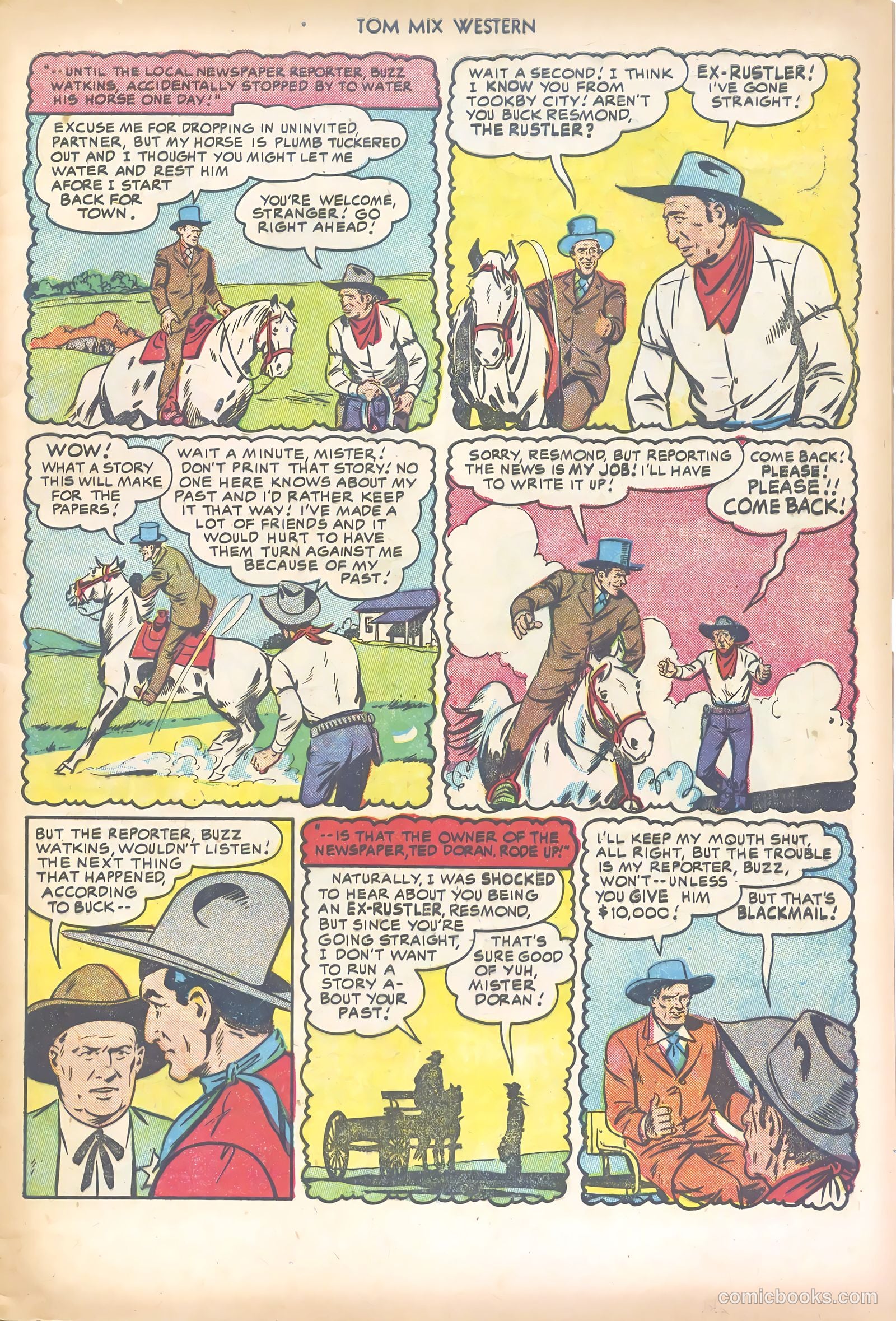 Tom Mix Western #46 (1951) — page 5 of 36