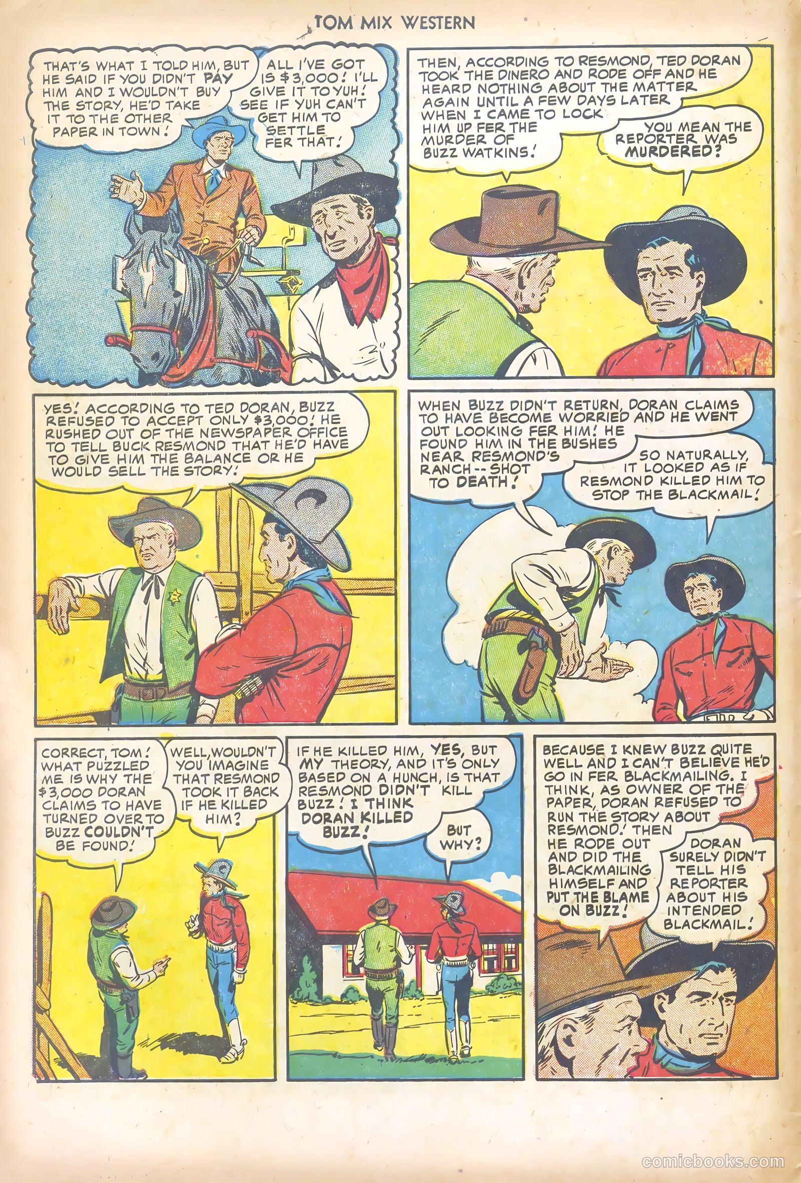 Tom Mix Western #46 (1951) — page 6 of 36