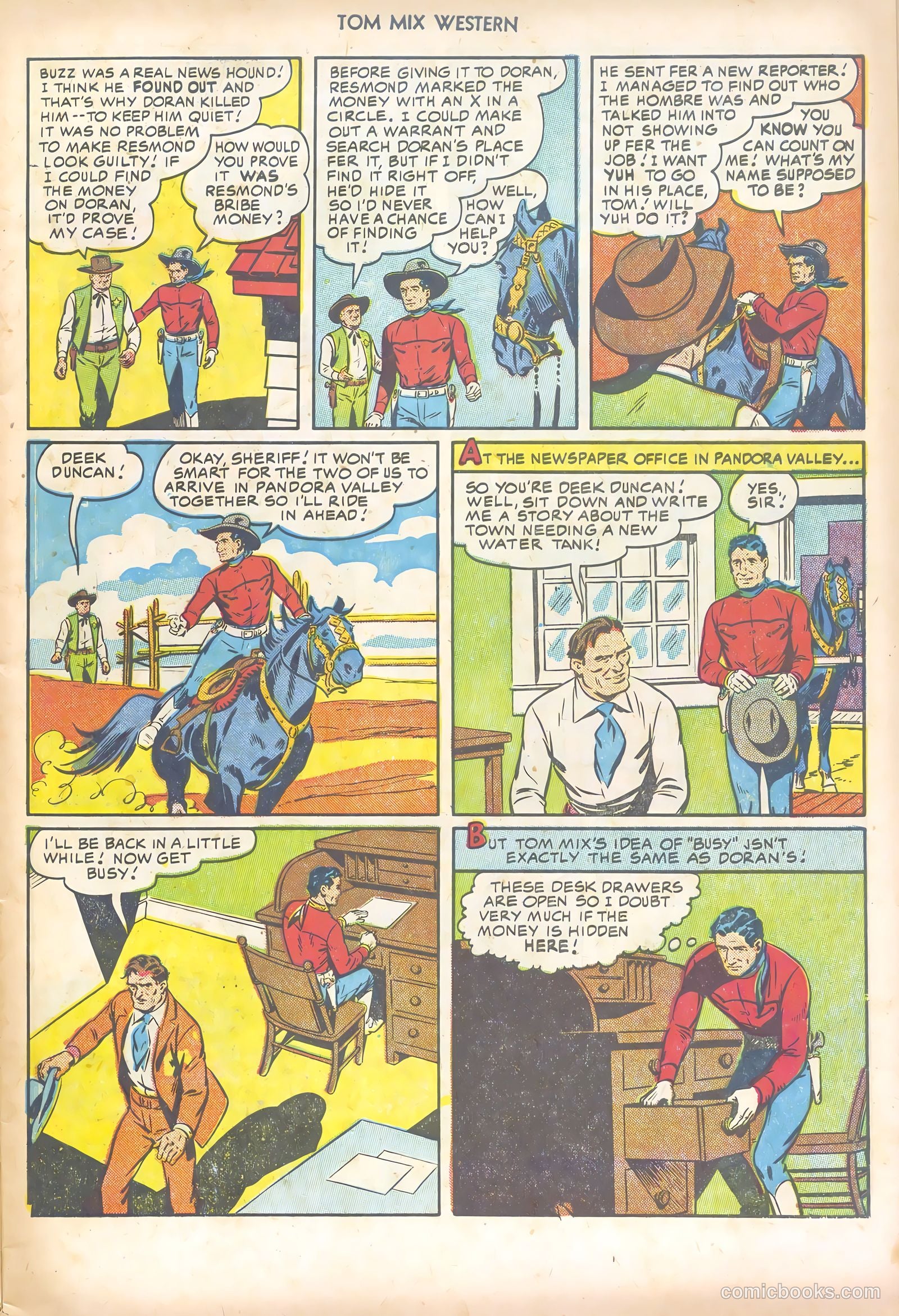 Tom Mix Western #46 (1951) — page 7 of 36