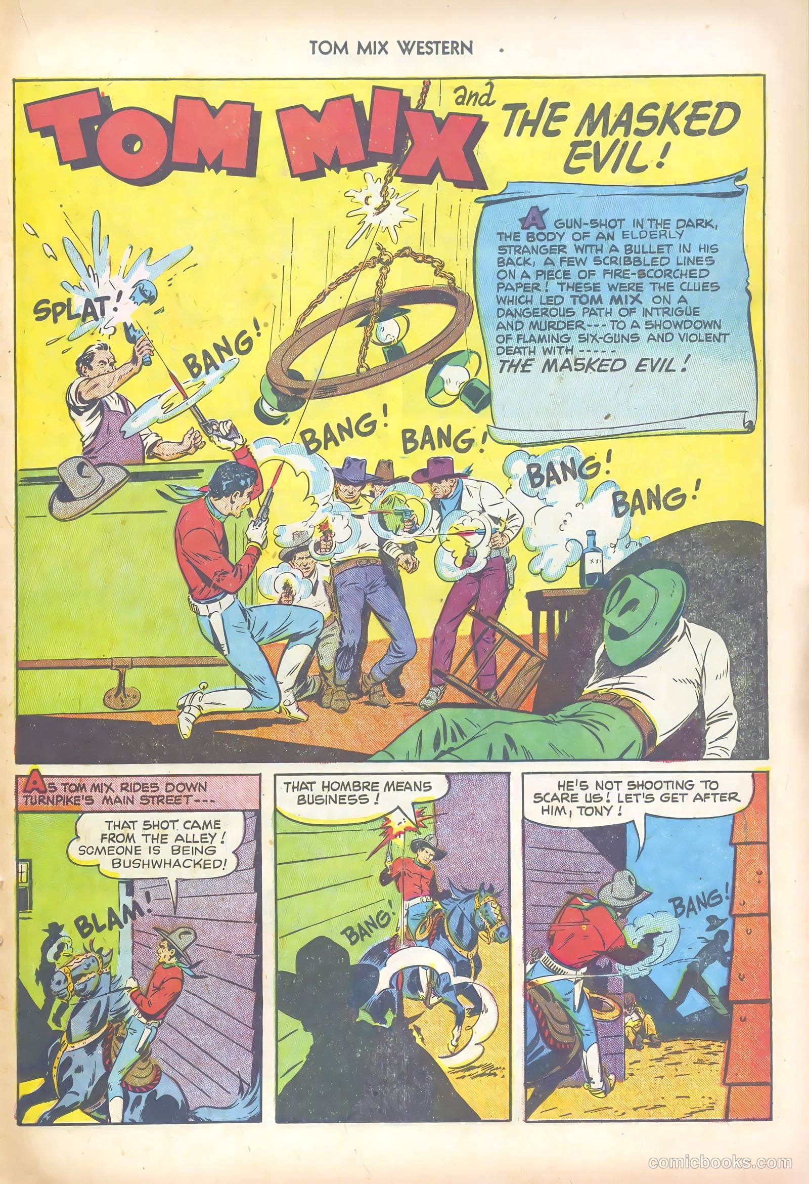 Tom Mix Western #46 (1951) — page 23 of 36