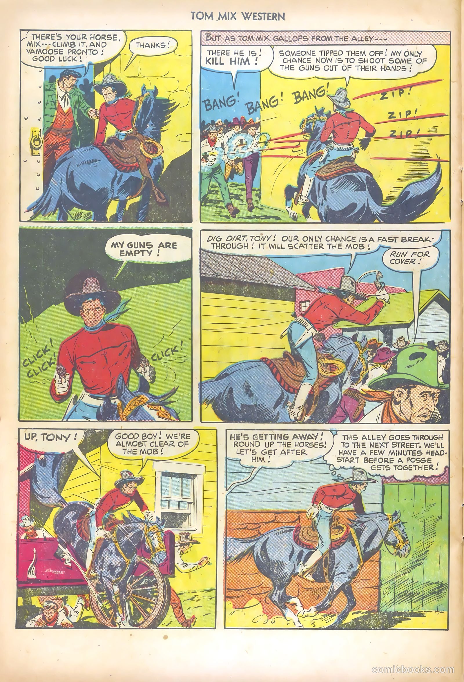 Tom Mix Western #46 (1951) — page 30 of 36