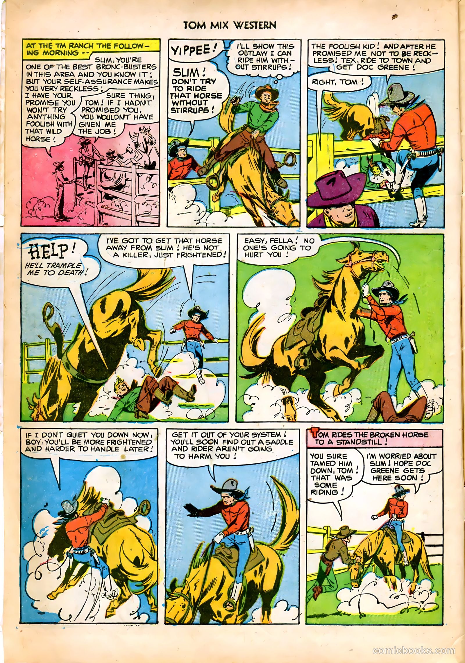 Tom Mix Western #47 (1951) — page 6 of 36