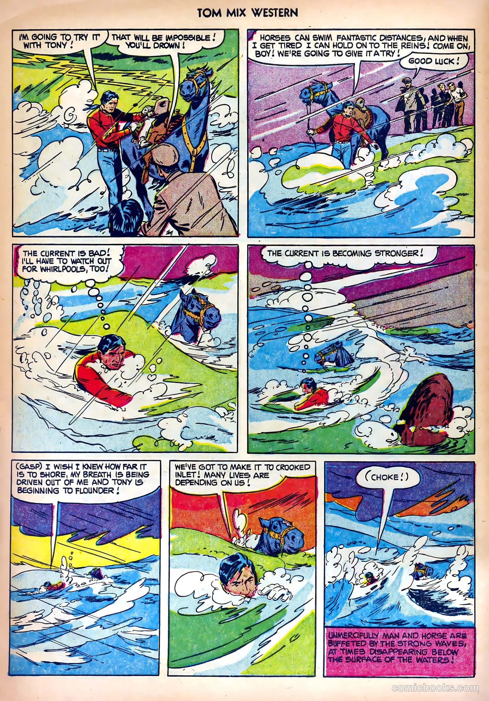 Tom Mix Western #48 (1951) — page 6 of 36