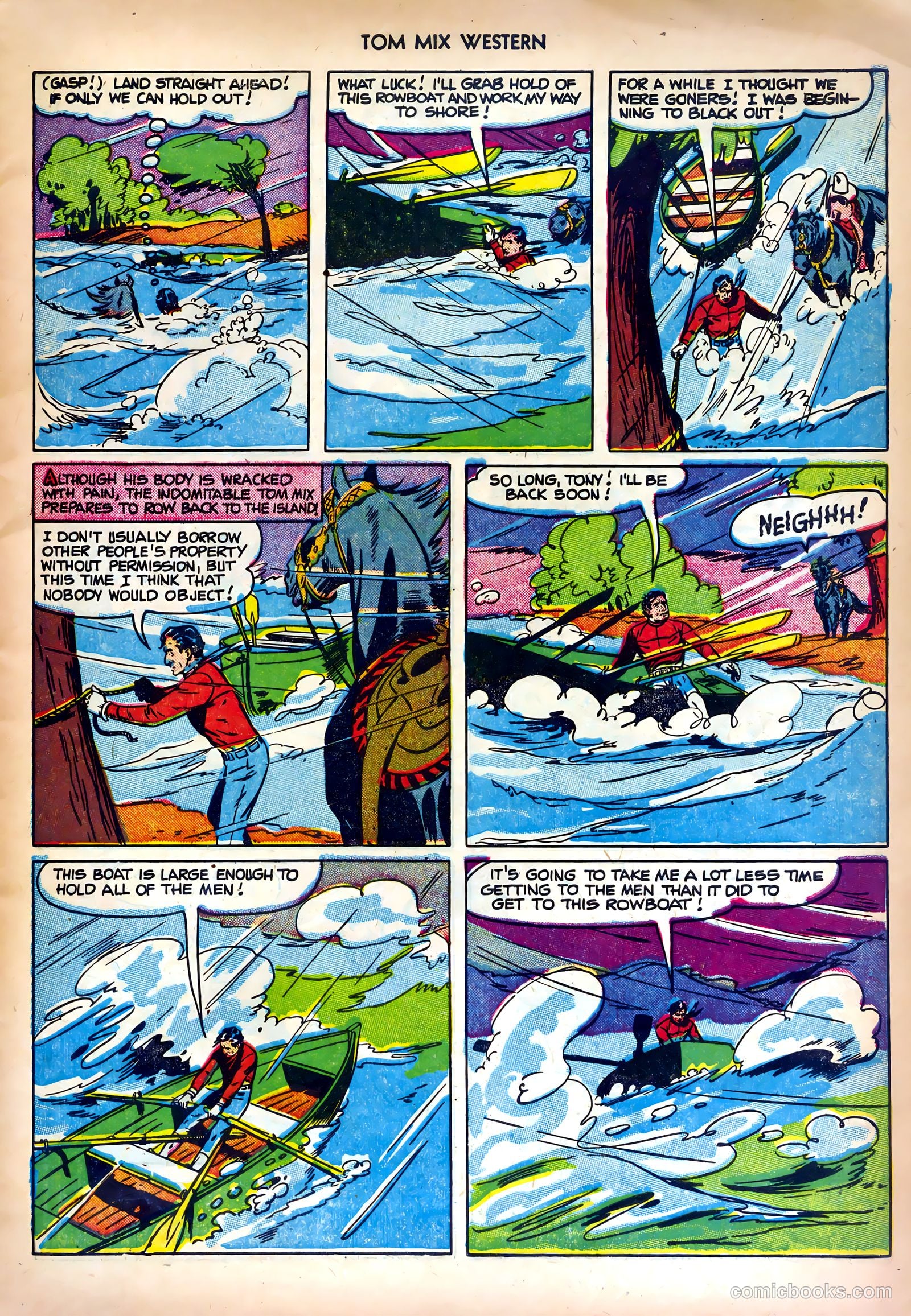 Tom Mix Western #48 (1951) — page 7 of 36