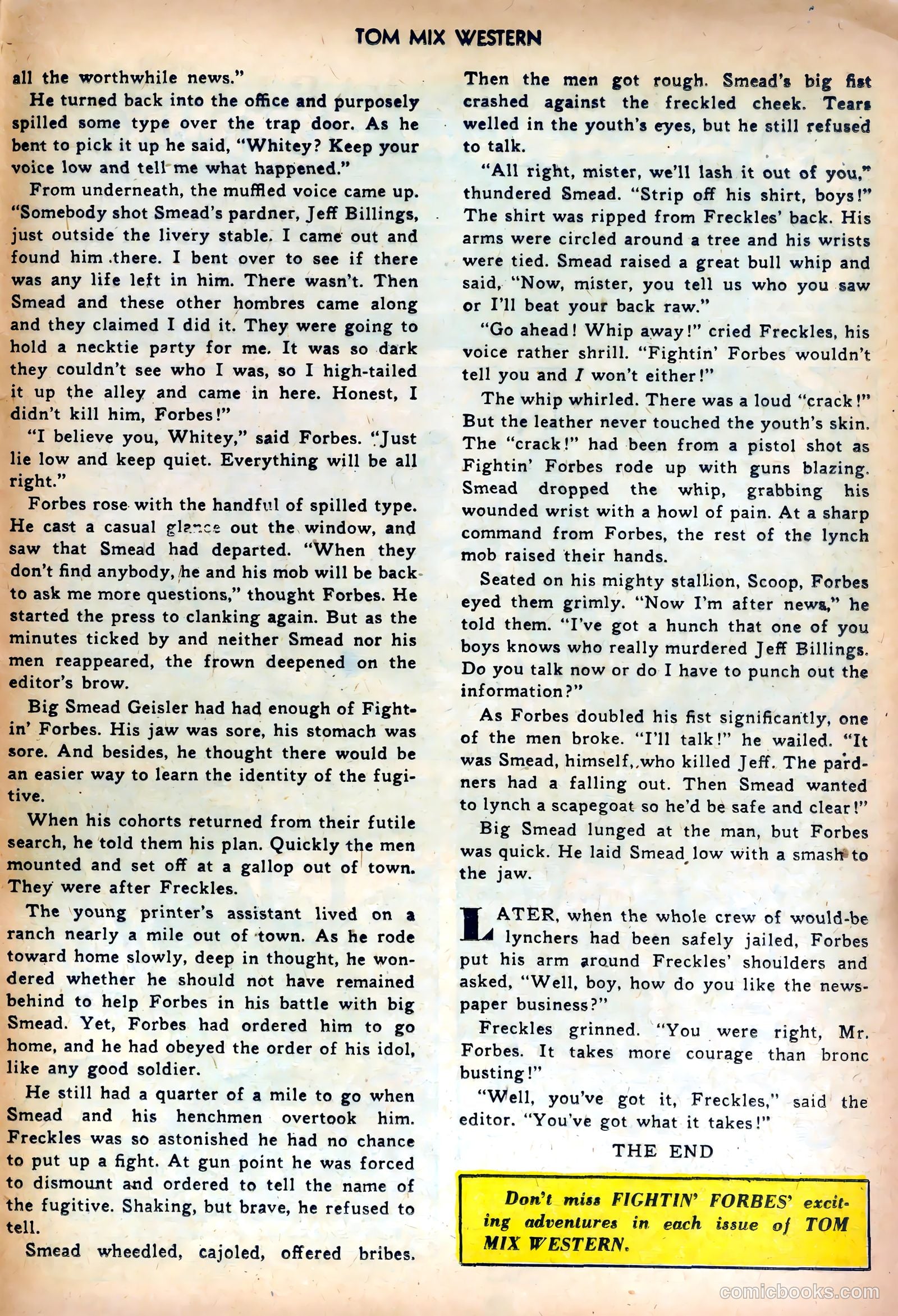 Tom Mix Western #48 (1951) — page 25 of 36