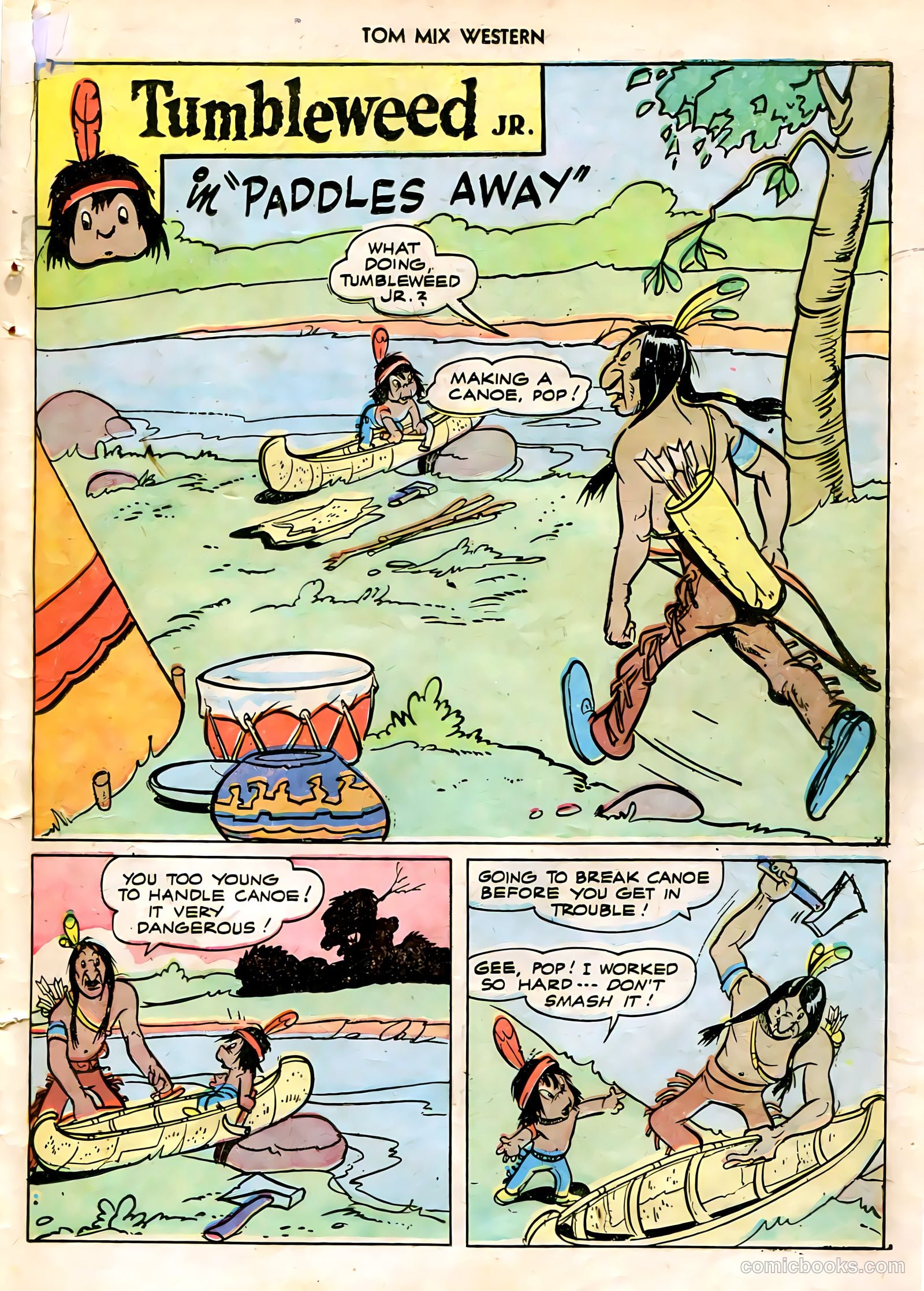 Tom Mix Western #5 (1948) — page 35 of 52