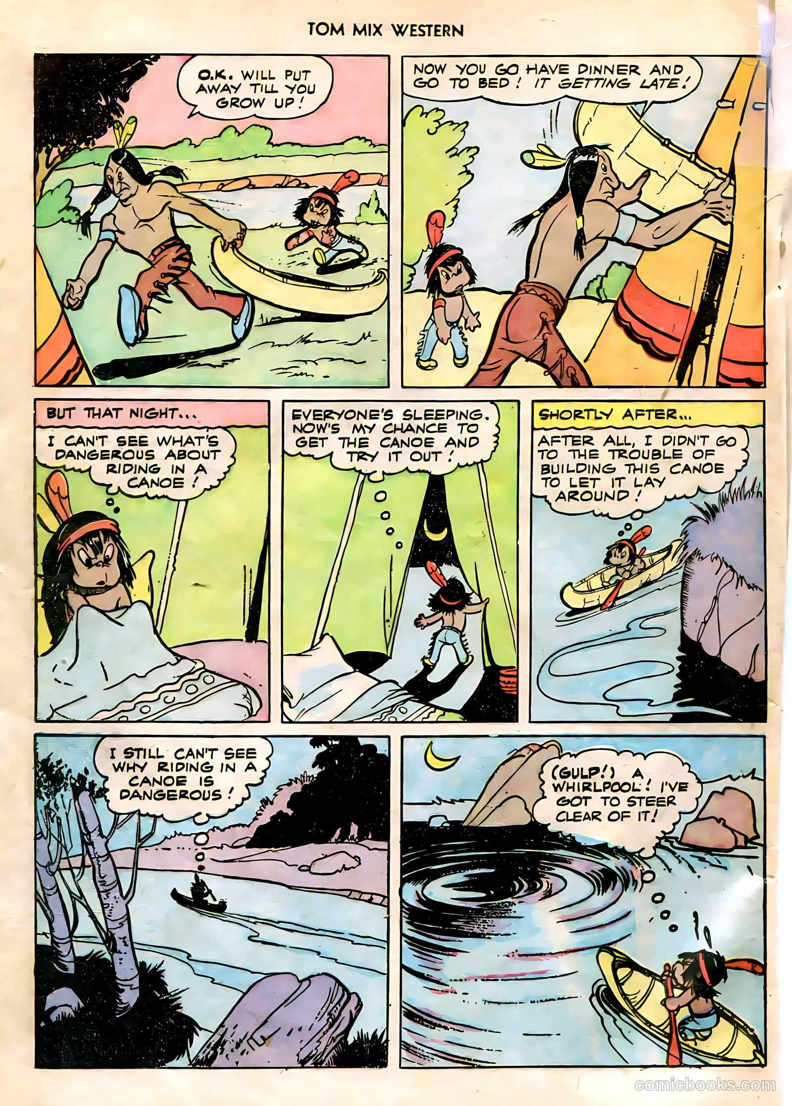 Tom Mix Western #5 (1948) — page 36 of 52