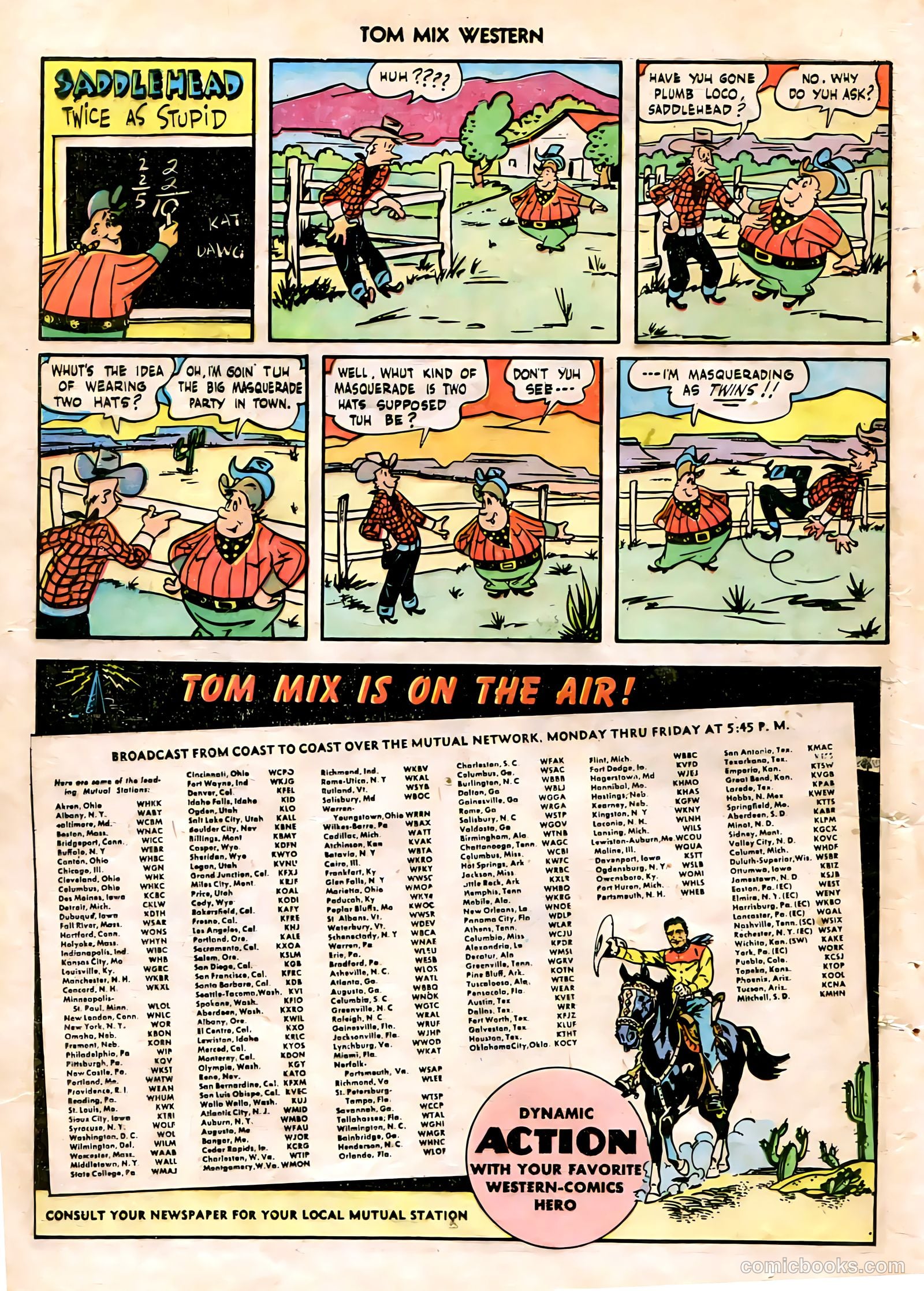 Tom Mix Western #5 (1948) — page 40 of 52