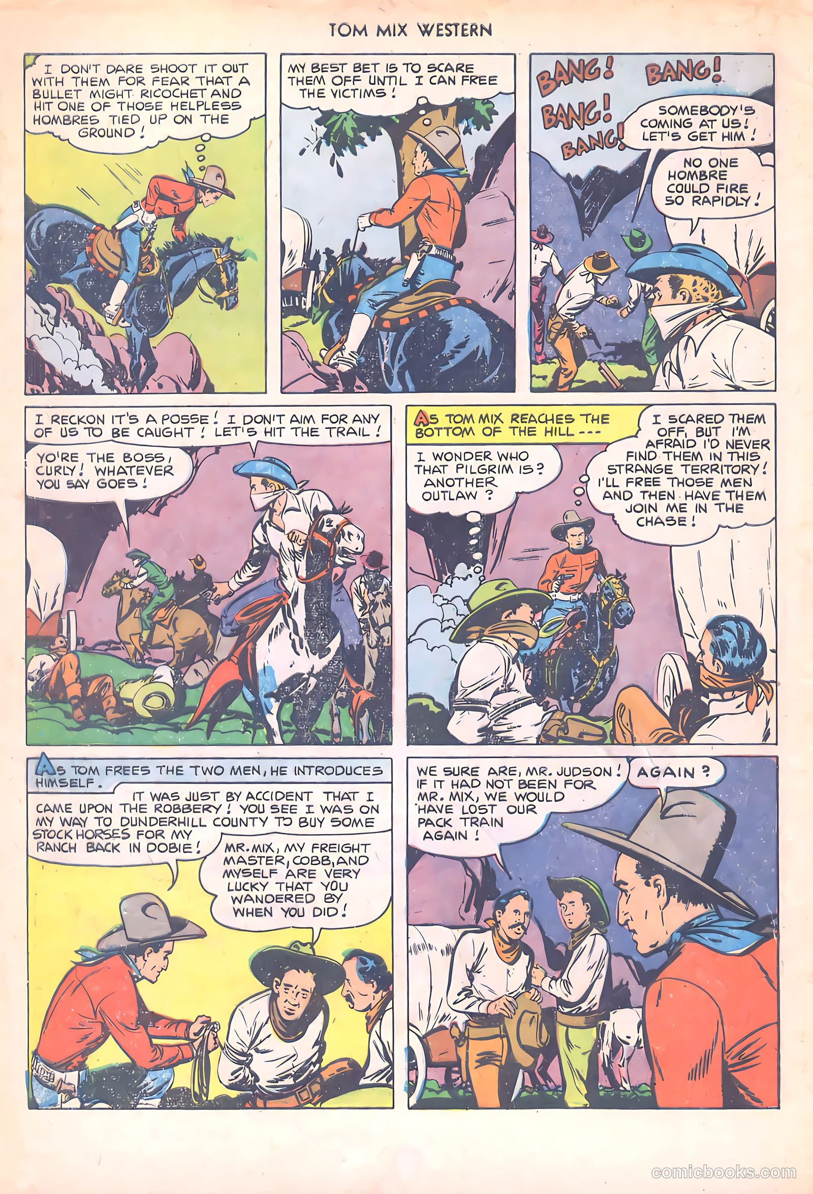 Tom Mix Western #50 (1952) — page 4 of 36