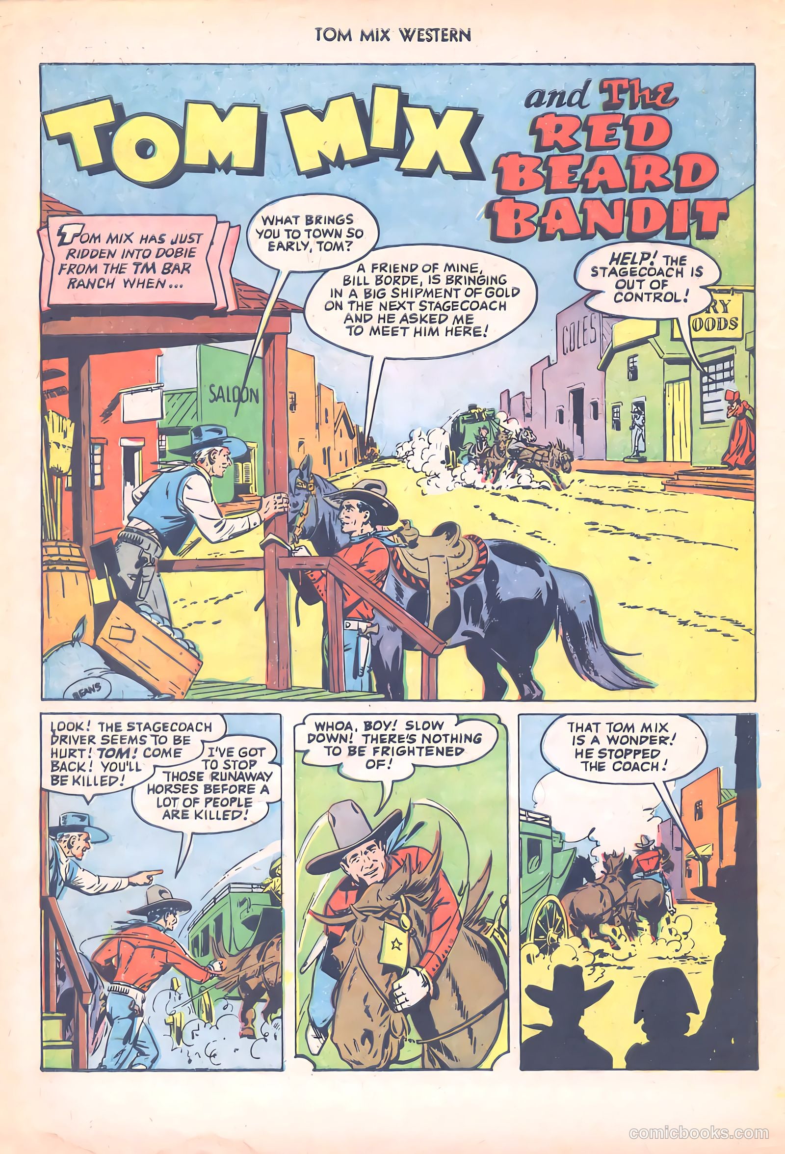 Tom Mix Western #50 (1952) — page 28 of 36