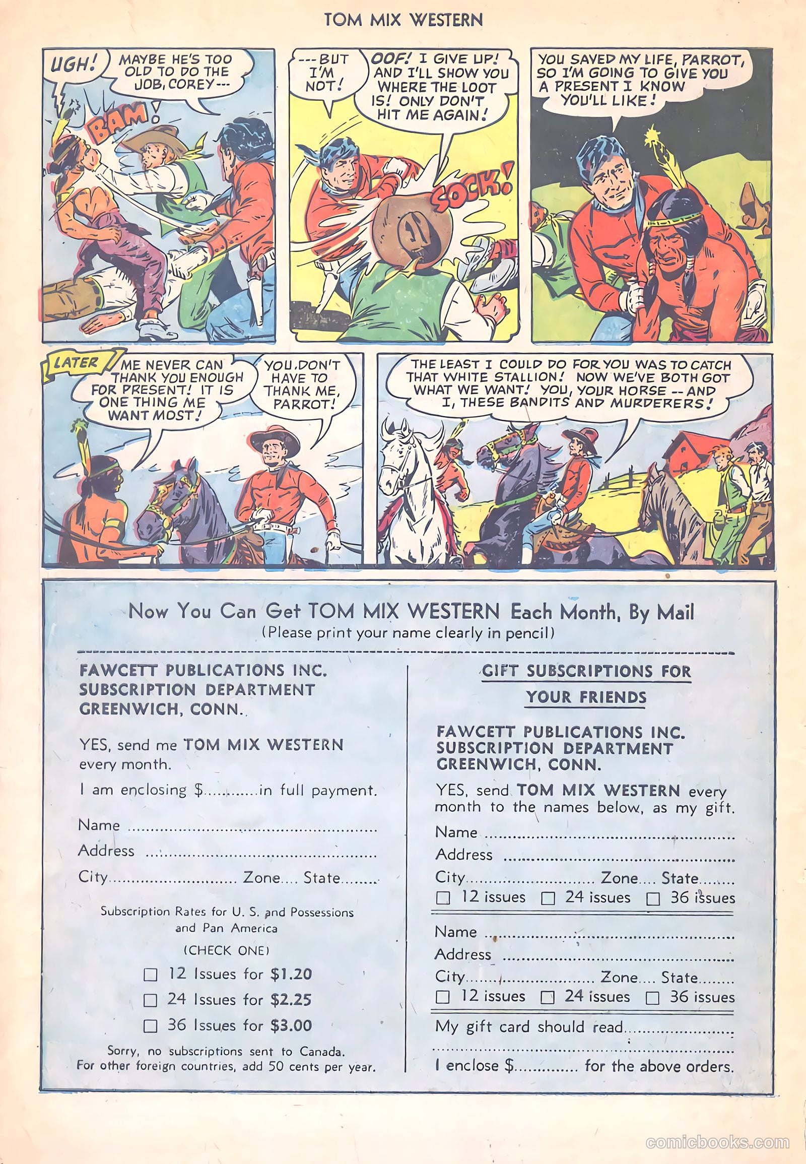 Tom Mix Western #50 (1952) — page 34 of 36