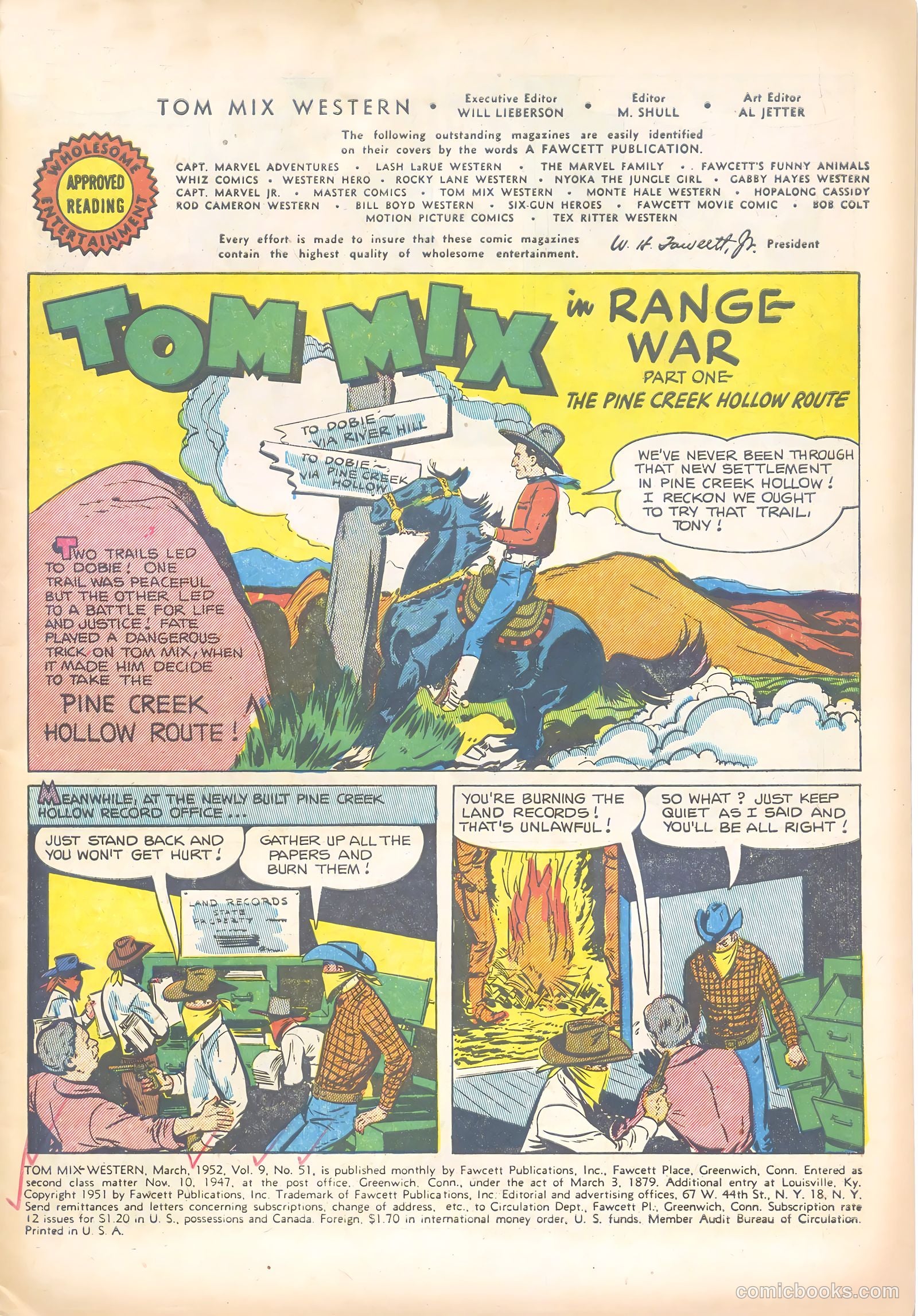 Tom Mix Western #51 (1952) — page 3 of 36
