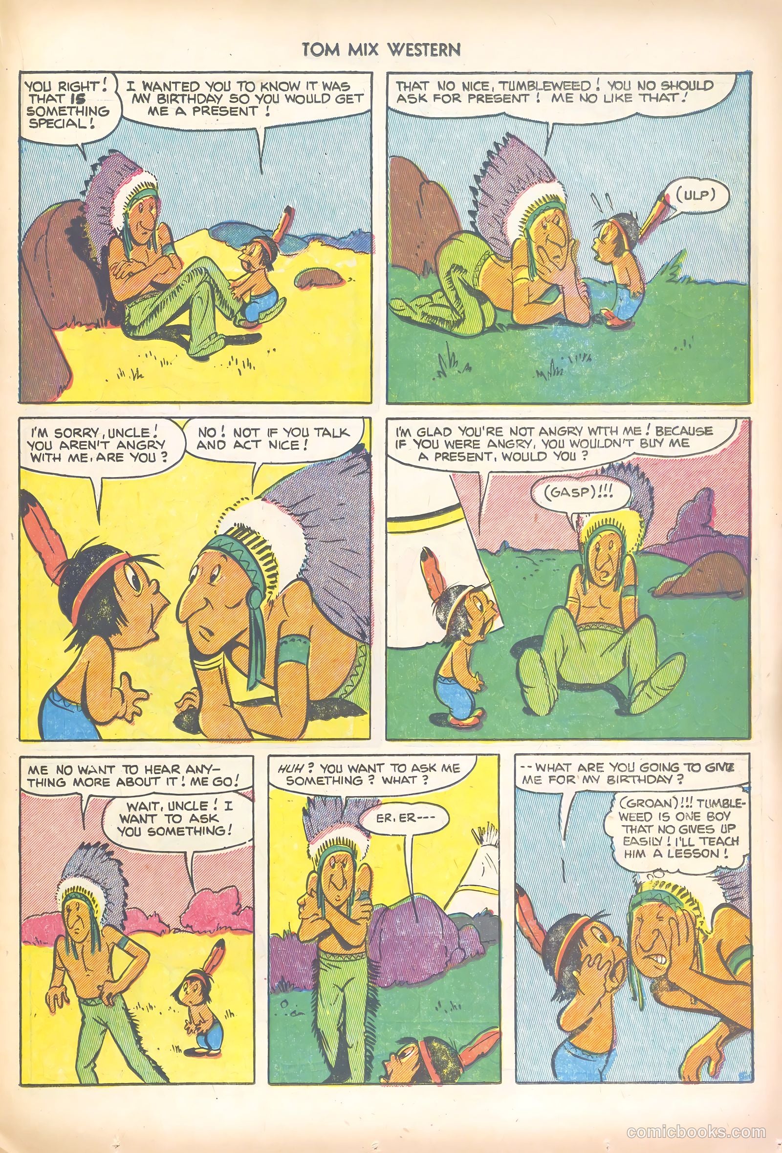 Tom Mix Western #51 (1952) — page 23 of 36