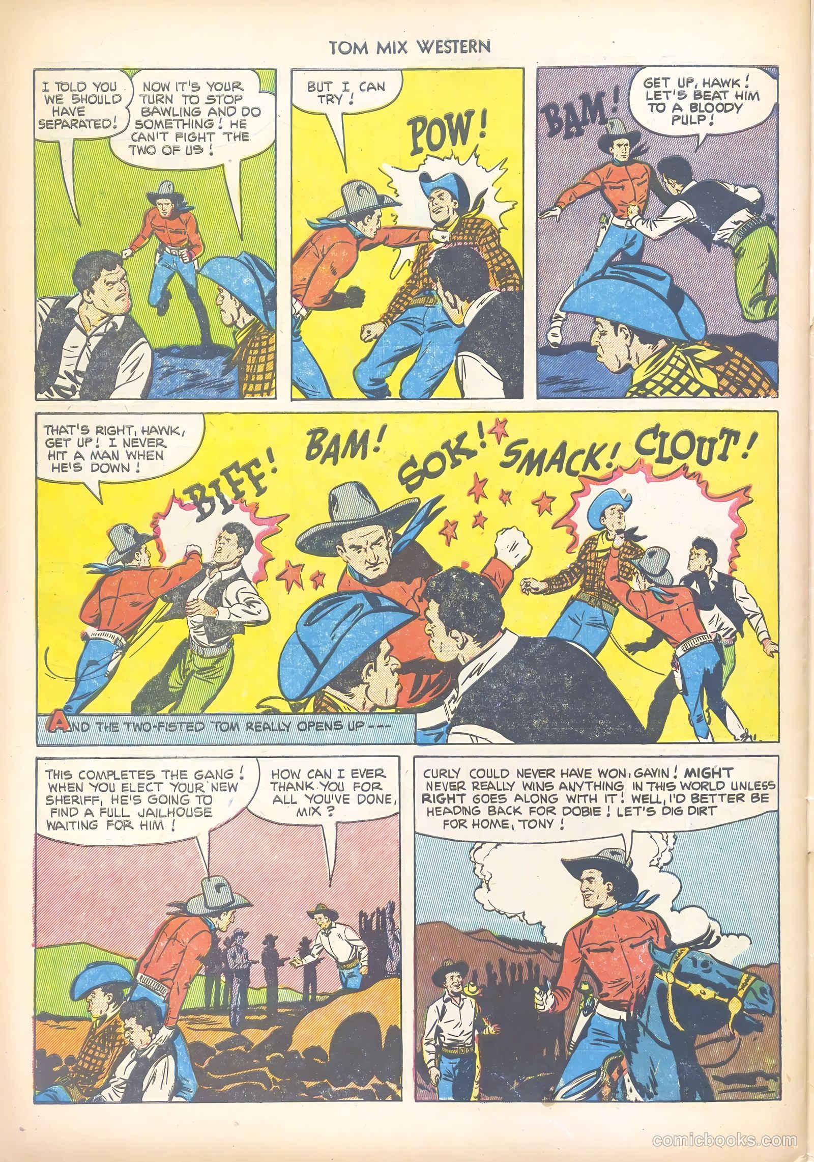 Tom Mix Western #51 (1952) — page 34 of 36